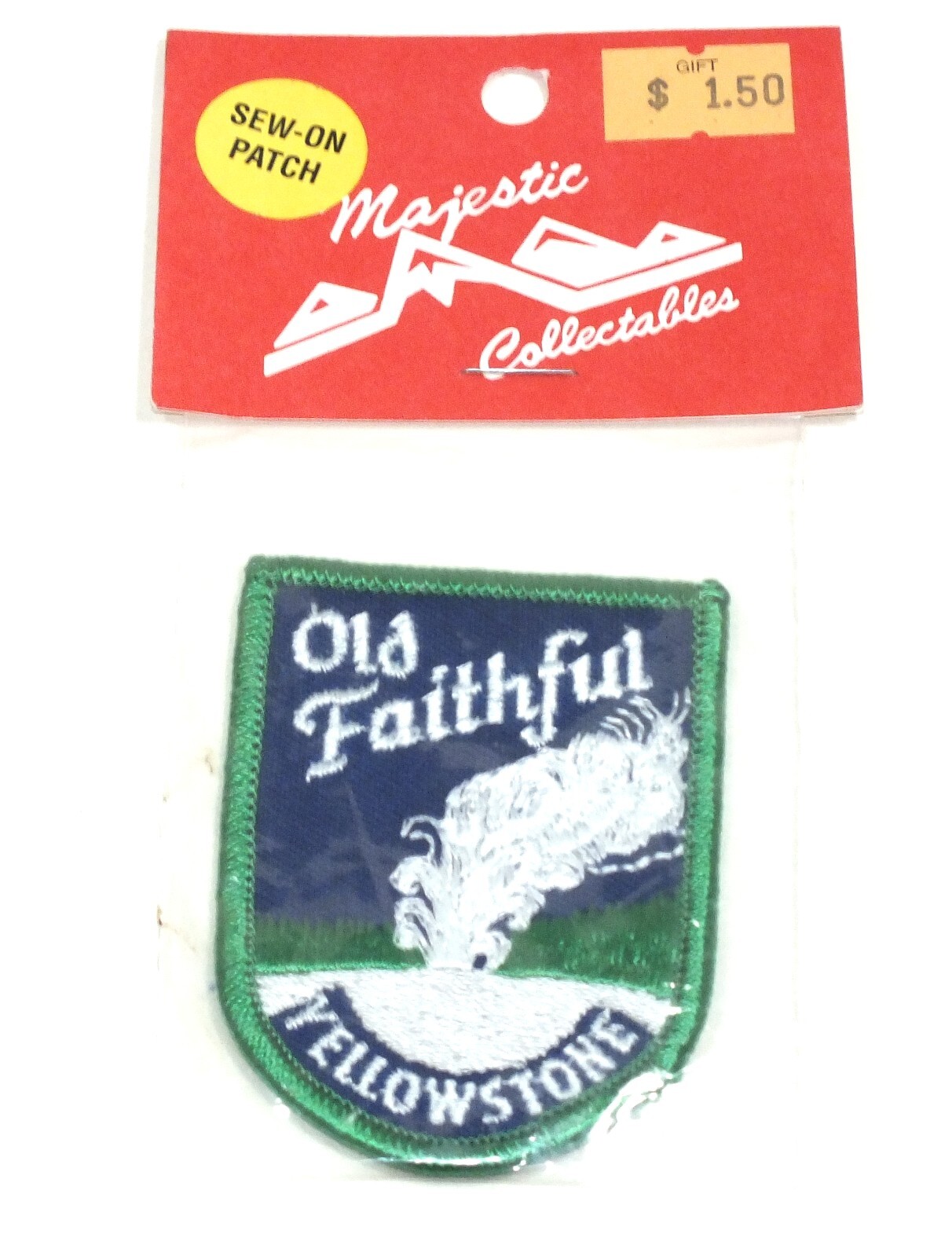 Vintage Patches Old Faithful Patch Yellowstone National Park Souvenir Sew On S19