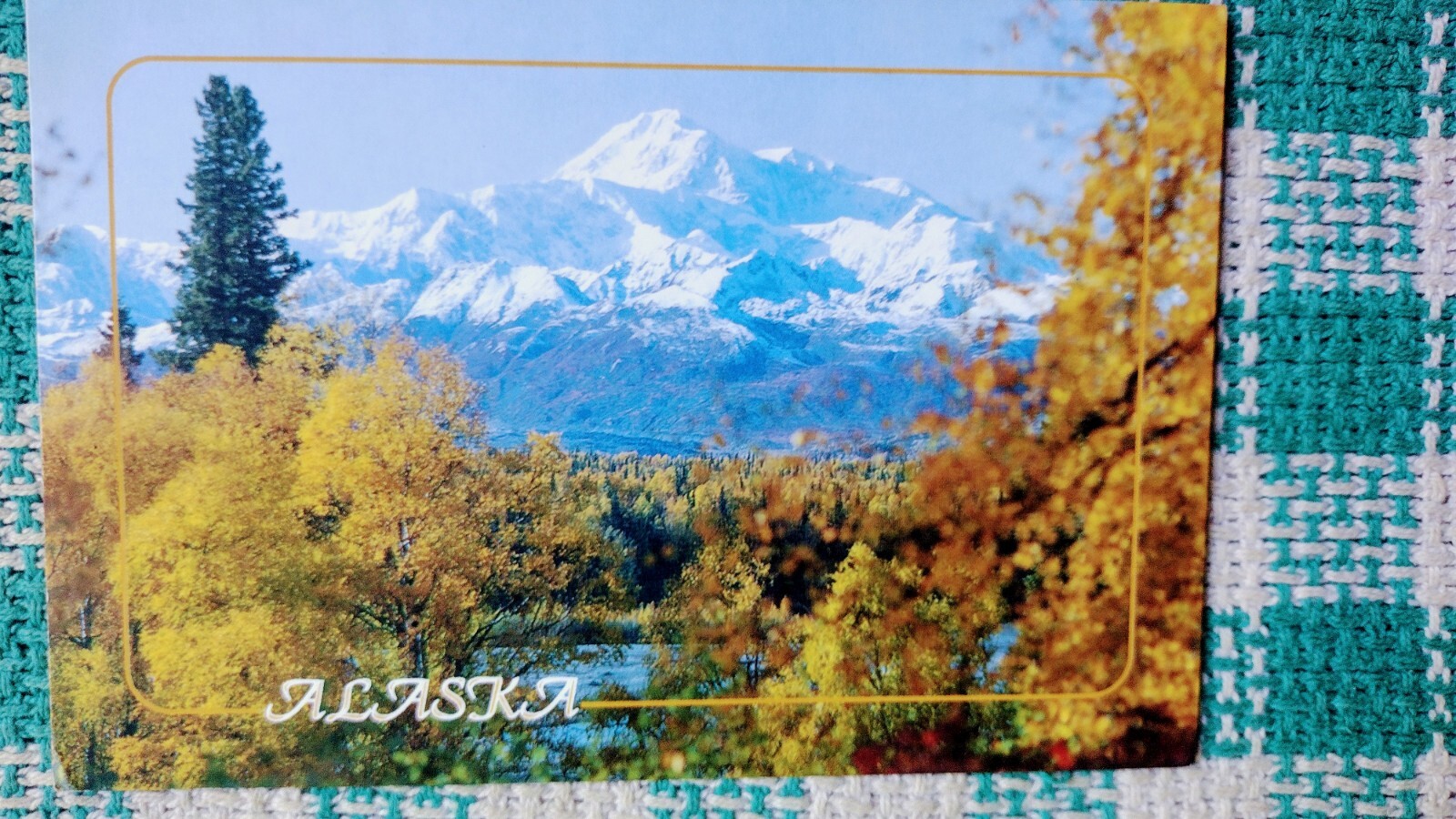 BEAUTIFUL POST CARD MT.MCKINLEY PARKS HIGHWAY DENALI NATIONAL PARK.ALASKA
