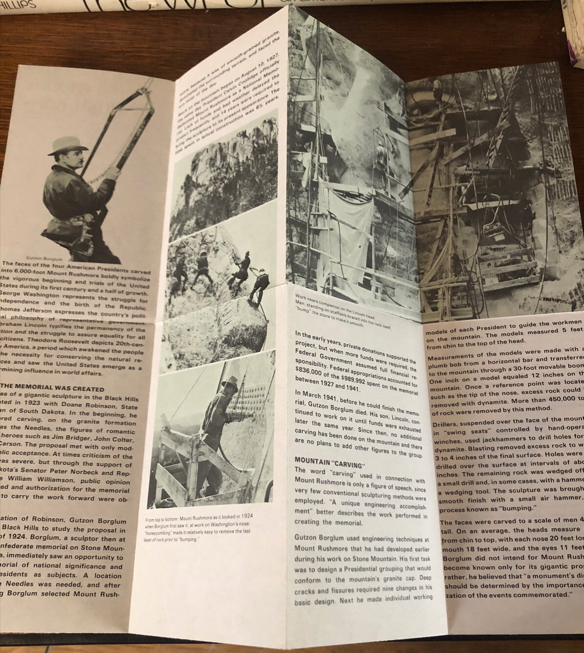 Mount Rushmore National Memorial Brochure 1974