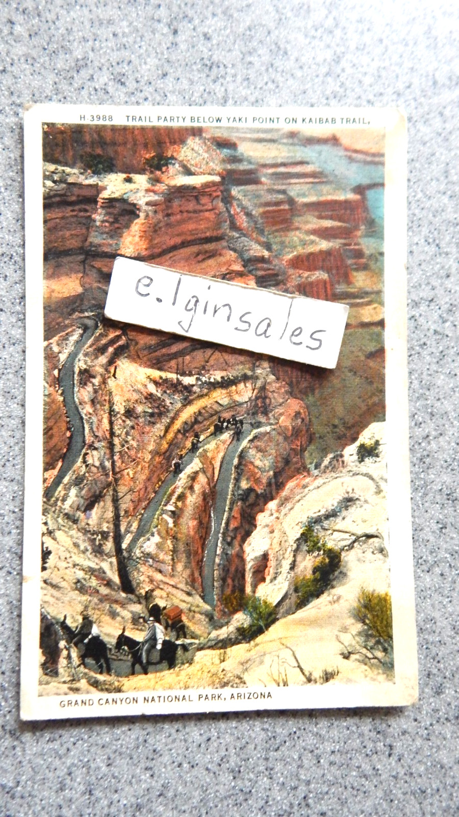 Fred Harvey Ad Postcard for the Grand Canyon National Park in Arizona-Circa 1940