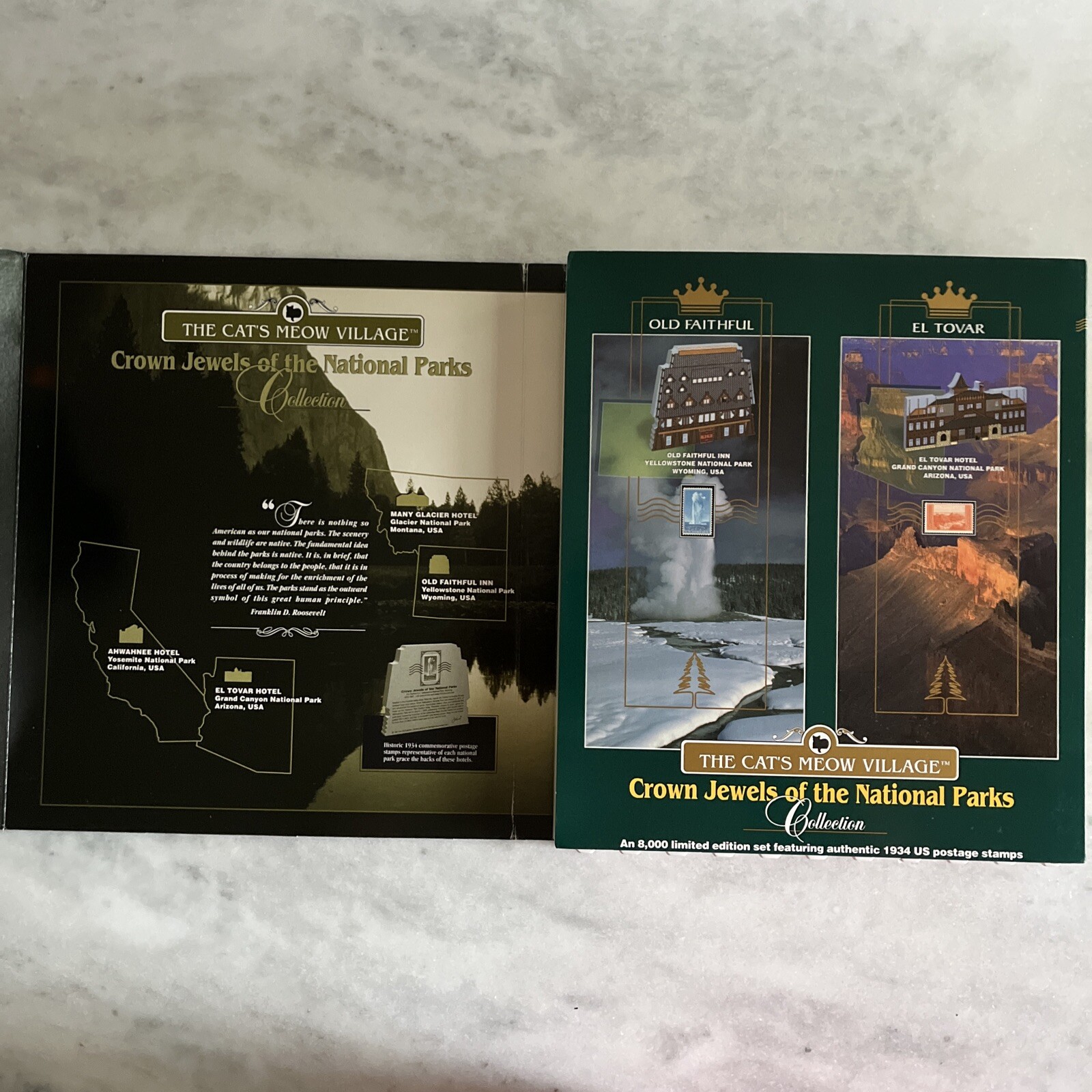 THE CAT’S MEOW VILLAGE-CROWN JEWELS OF THE NATIONAL PARKS COLLECTION Hand Signed