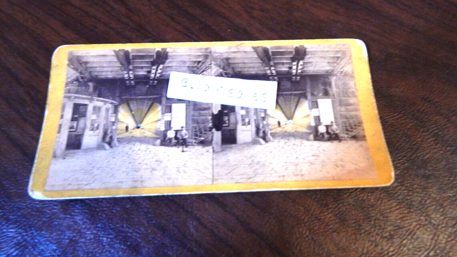 Gate & Carriage Way, Suspension Bridge in Niagara Falls Stereo View Circa 1890