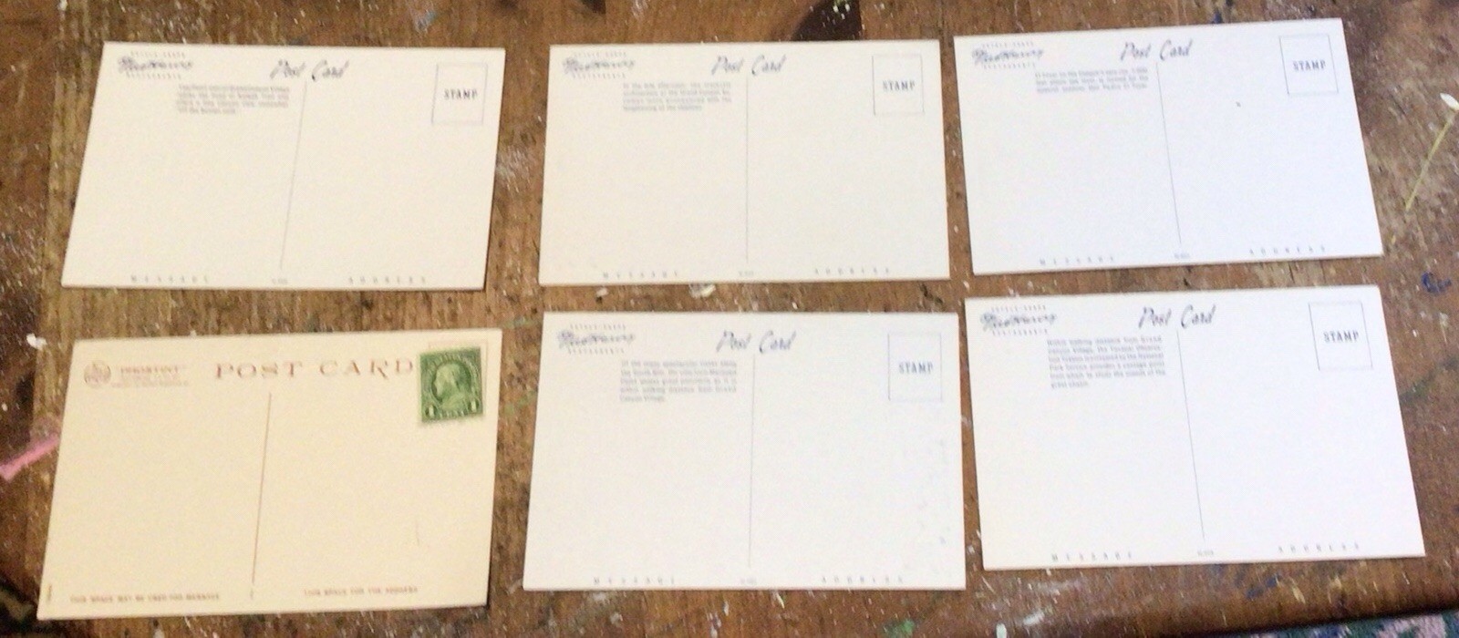Lot Of (11) Fred Harvey Grand Canyon National Park Unposted Good Condition