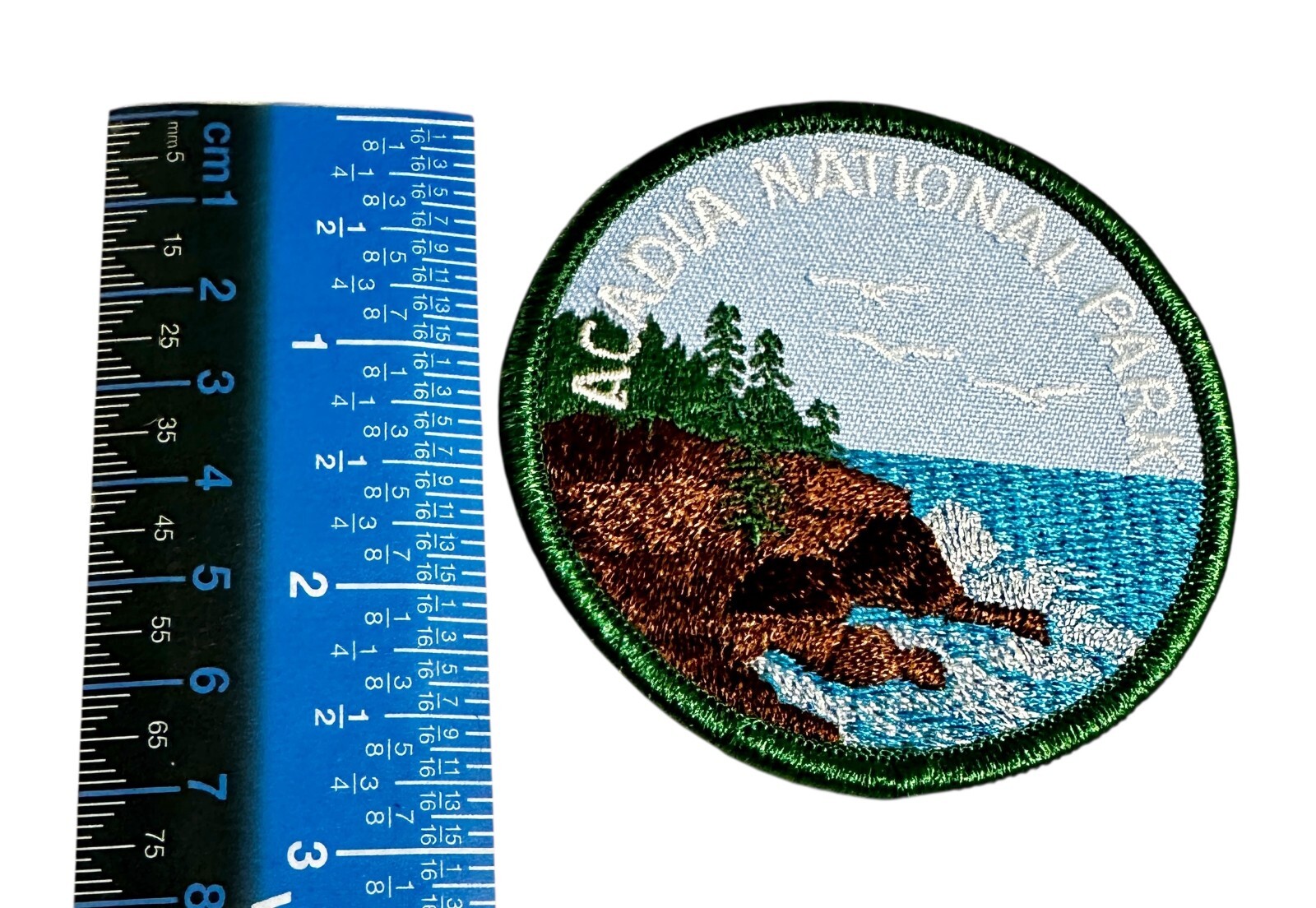 Acadia National Park Patch Maine Round Embroidered Badge 3” Sew-On
