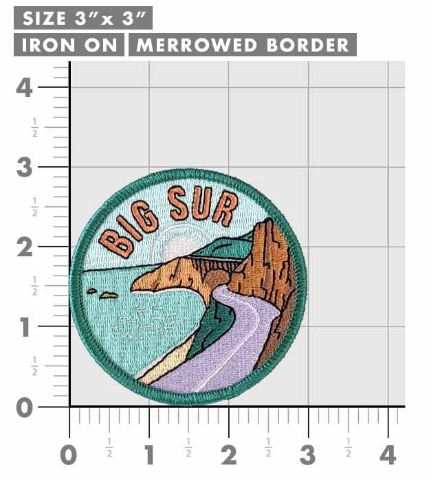 Big Sur National Park Patch Iron-On Applique Souvenir Gift