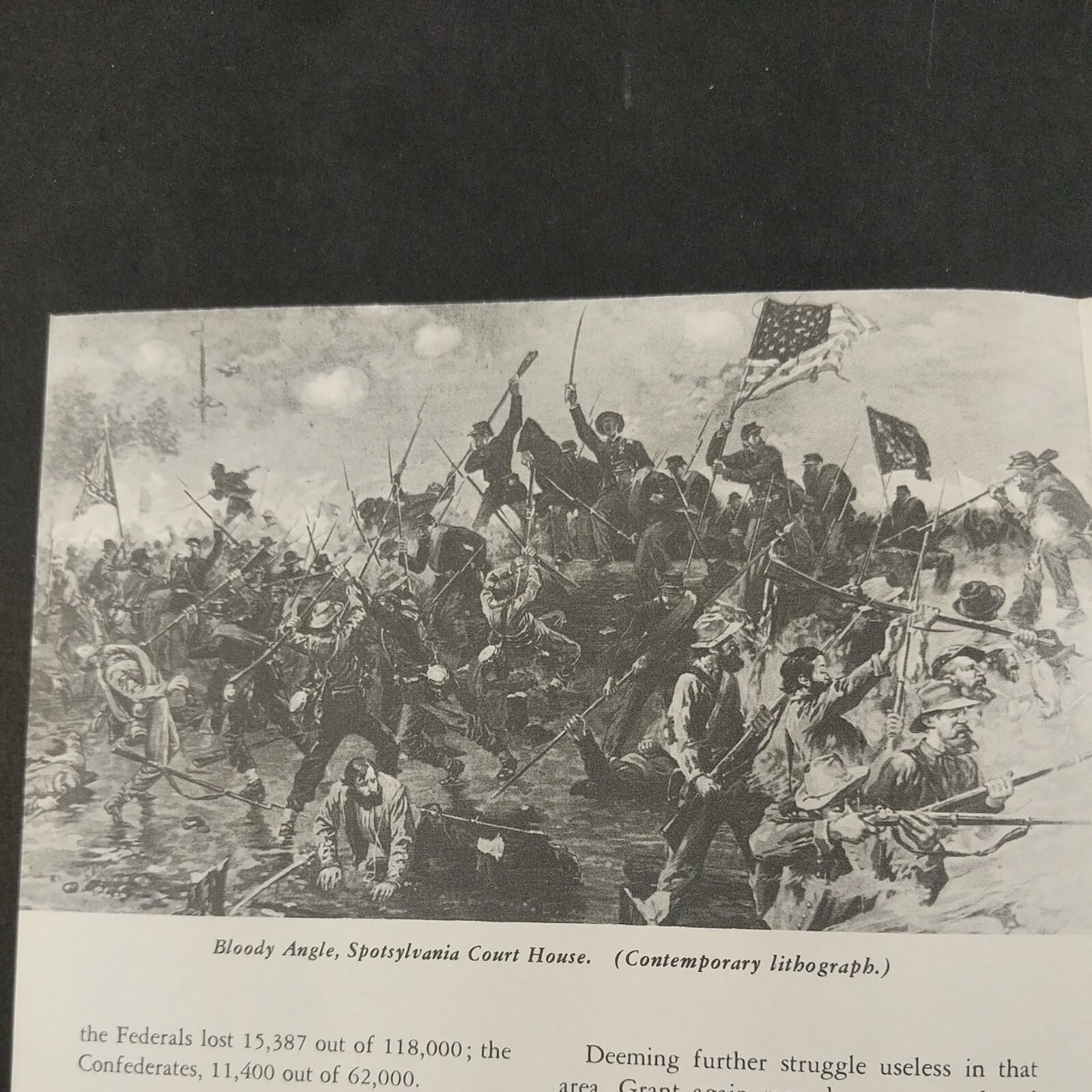 1957 Fredericksburg Spotsylvania National Military Park Brochure Pamphlet Map