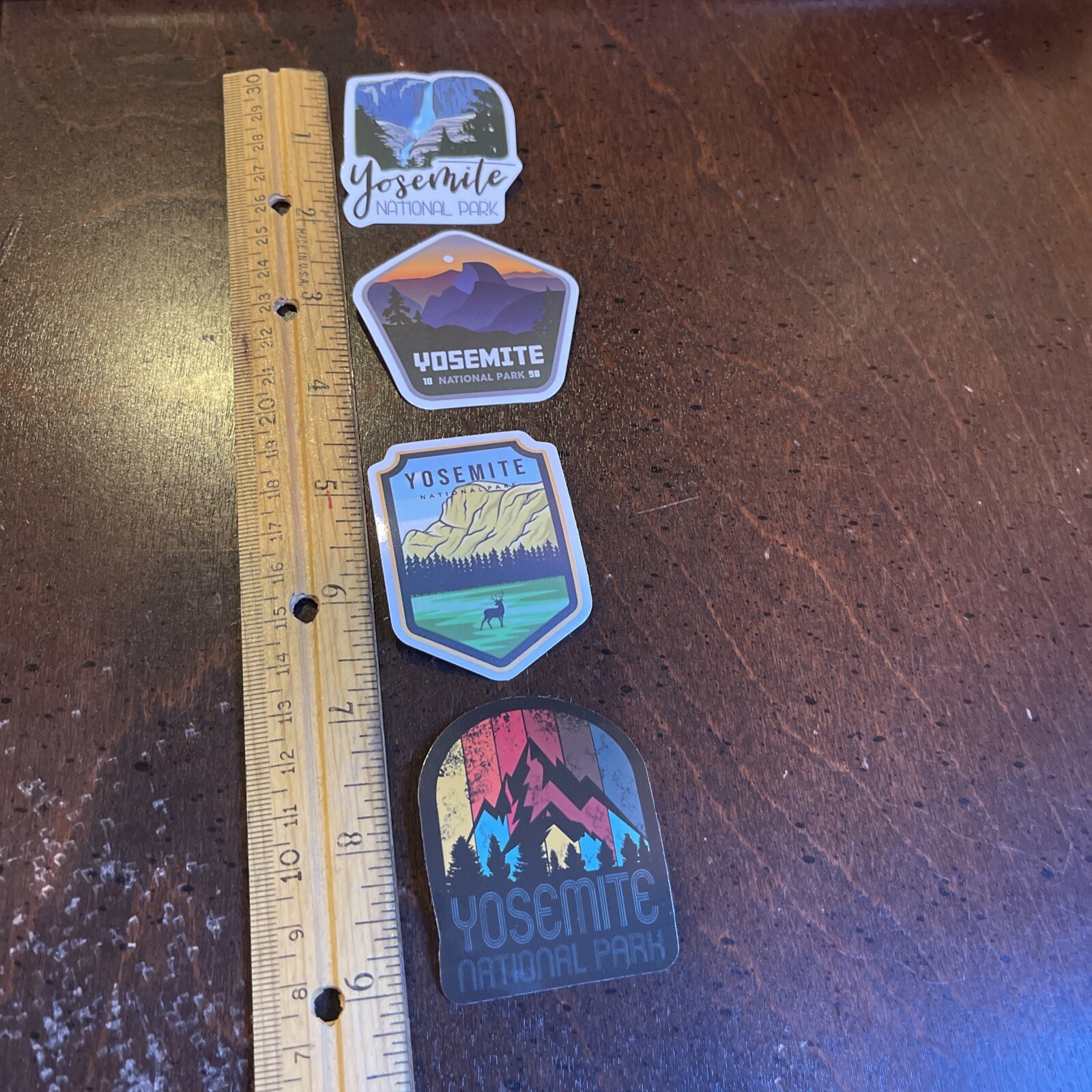 Yosemite National Park Stickers — Set Of 4 — Lot #4