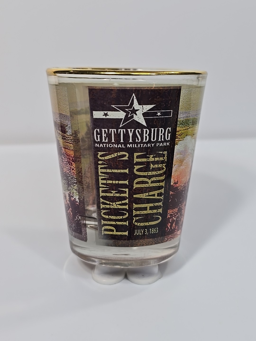 Gettysburg National Military Park Travel Souvenir Shot Glass Picket’s Charge