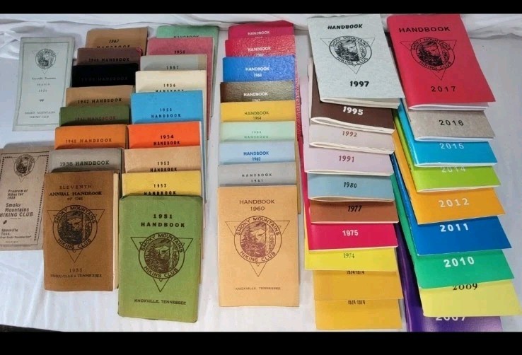 RARE Smoky Mountains Hiking Club Handbook Archive 1926-2017 (48 Vol) GSMNP AT
