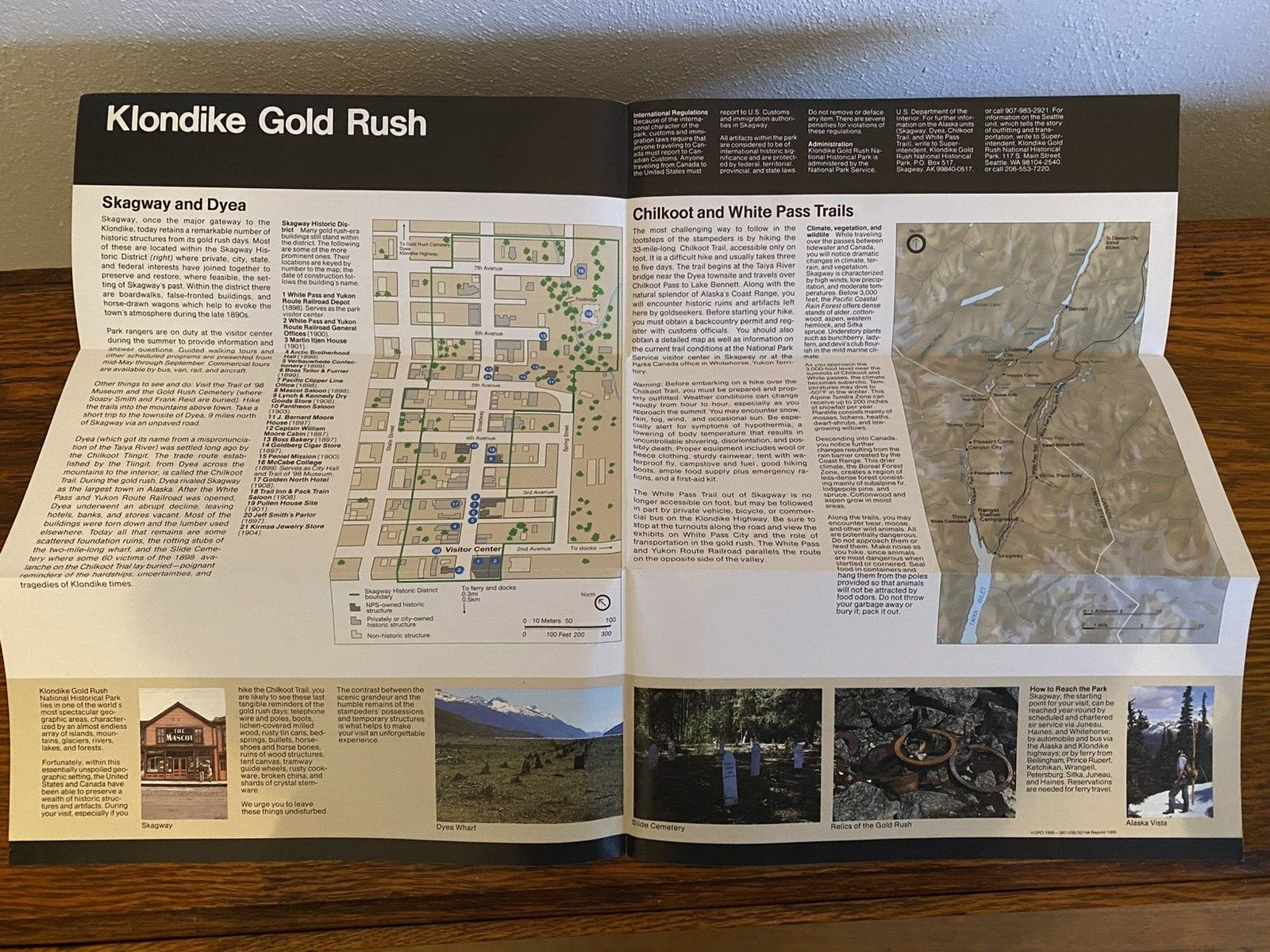 Klondike Gold Rush National Park Official Map & Guide Centennial Sticker Unigrid