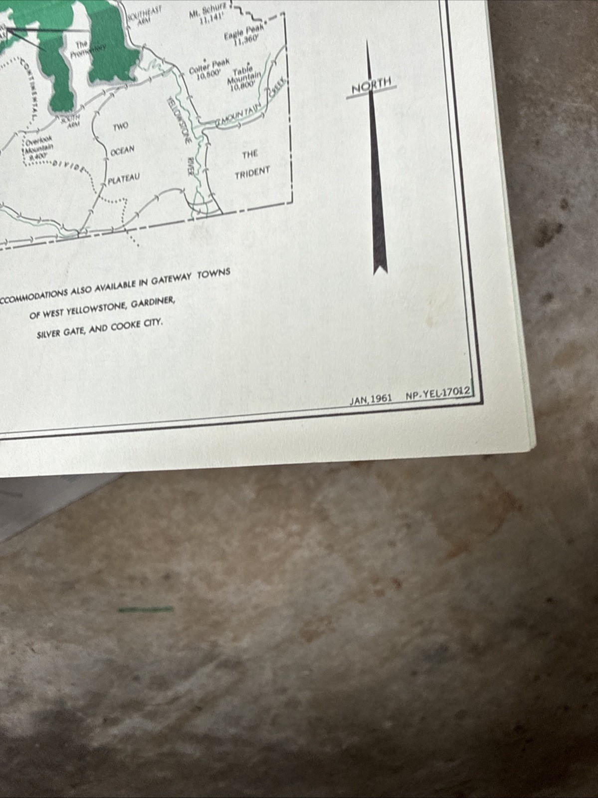 50s-60s National Park Brochures And Maps Lot