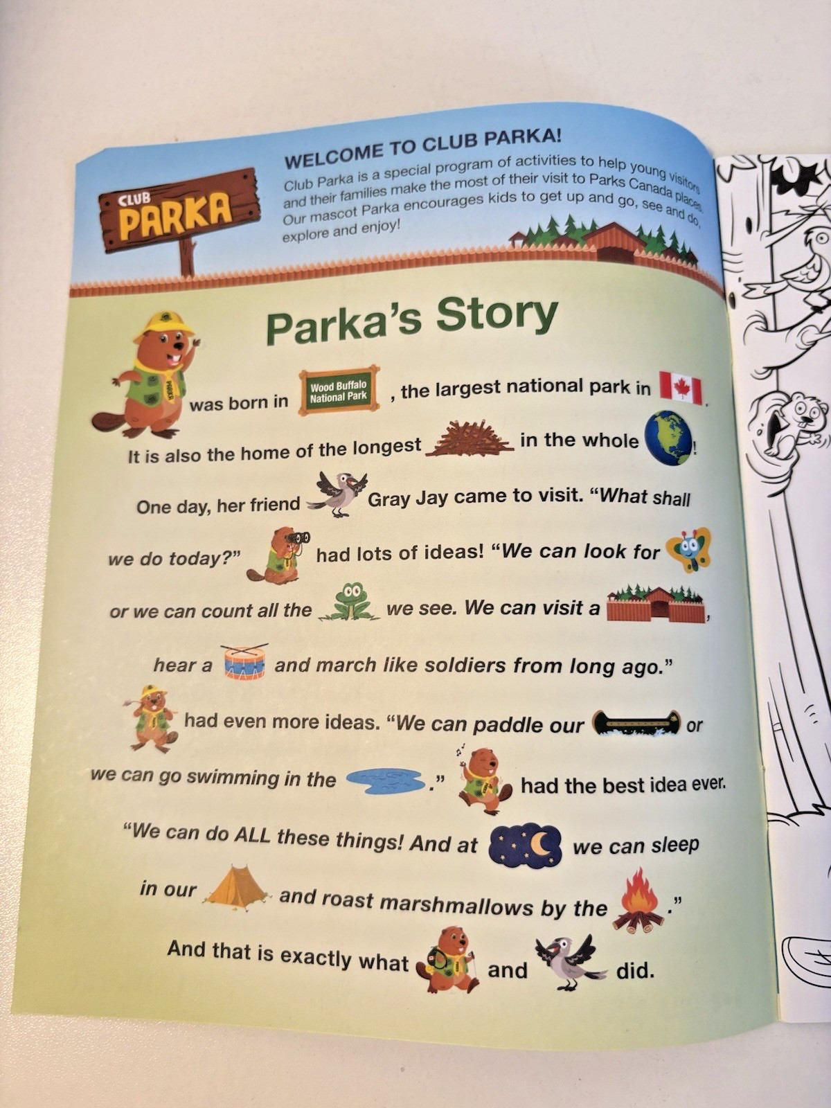 Club Parka Activity Book Kids Parks Canada Government Canada