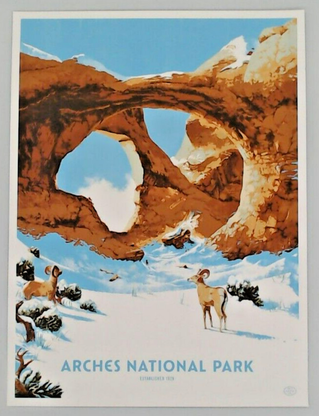 59 National Parks Print Series 17/59 Lot