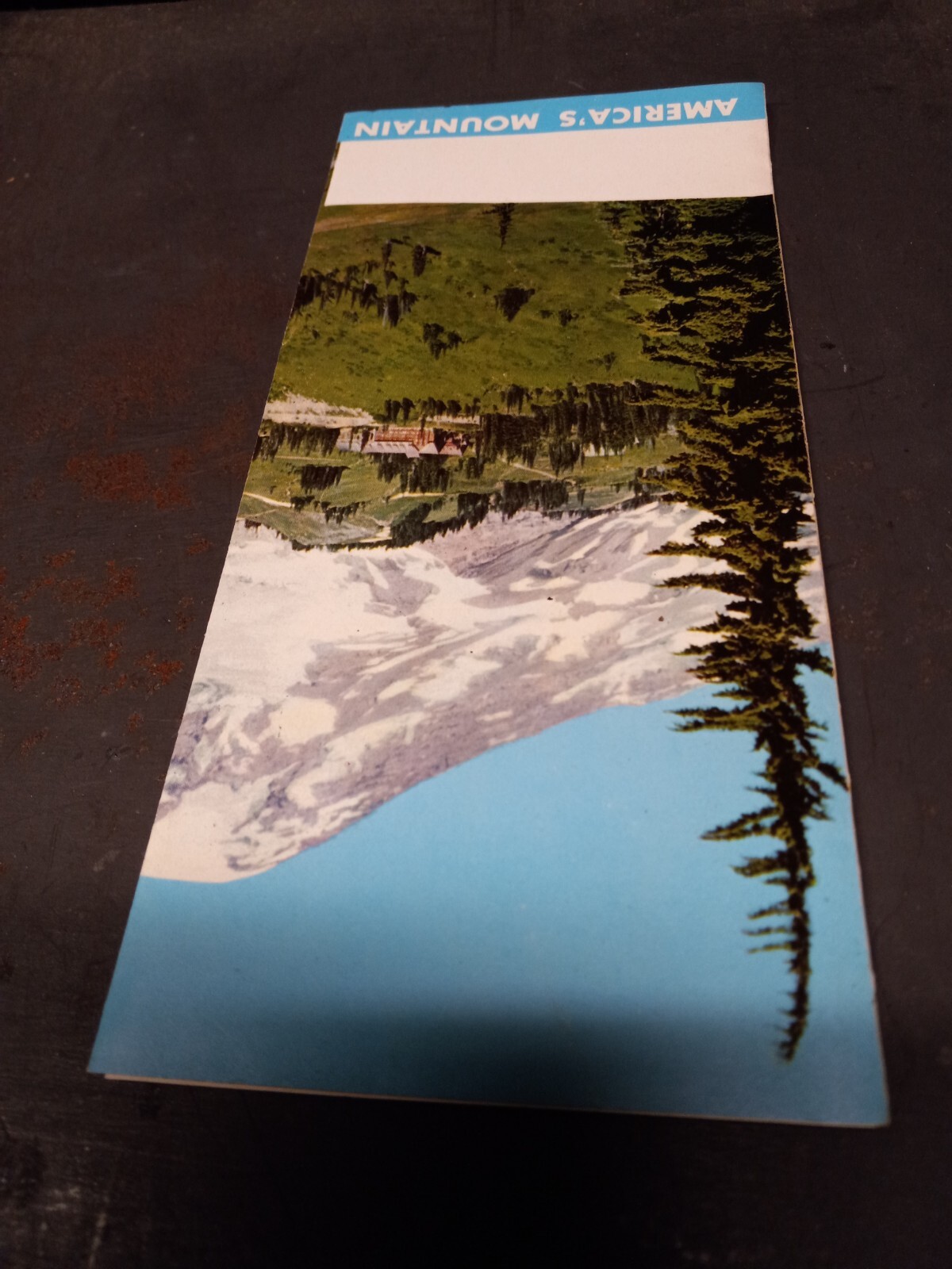 1966 Mount Rainier National Park Travel Sight-Seeing Brochure Mid-Century