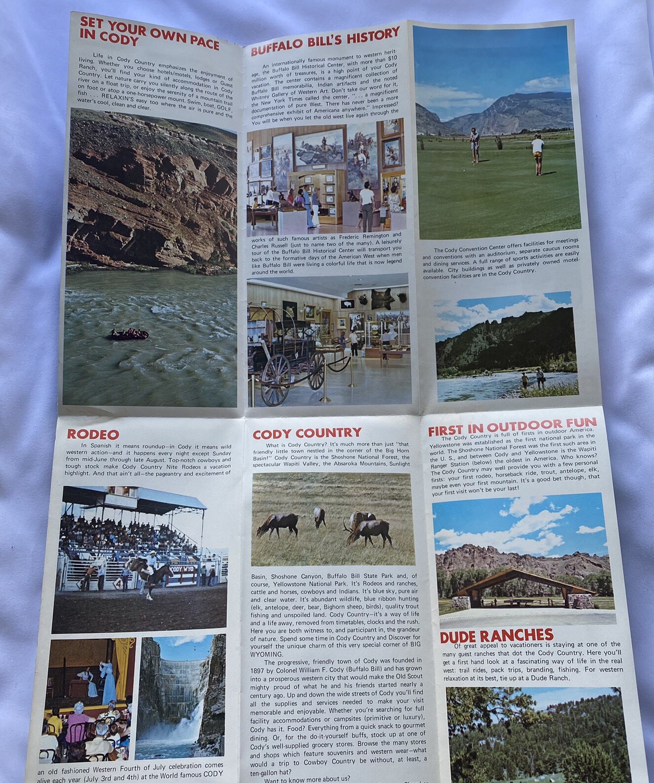 Yellowstone And Grand Tetons Booklet Pamphlet Cody Country Buffalo Bill History