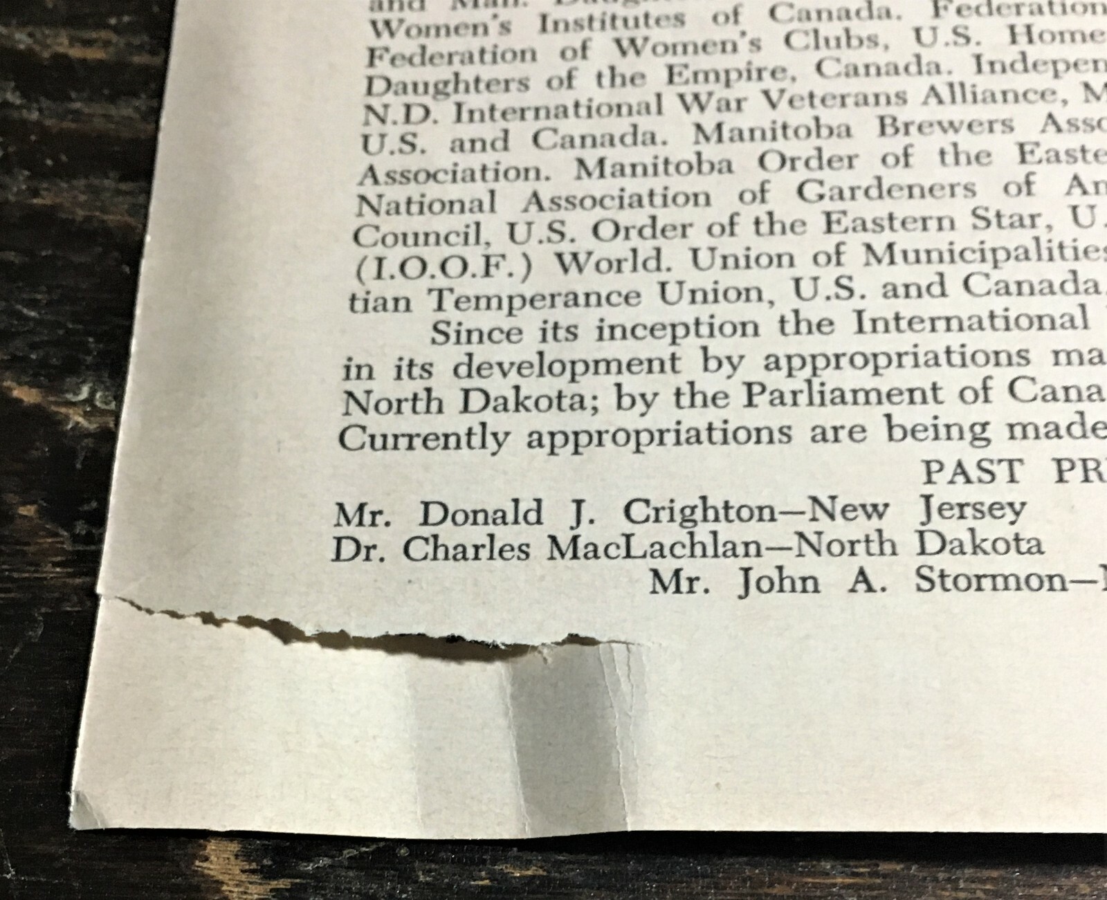 1961 International Peace Garden Visitors Guide with Map and Additional Insert