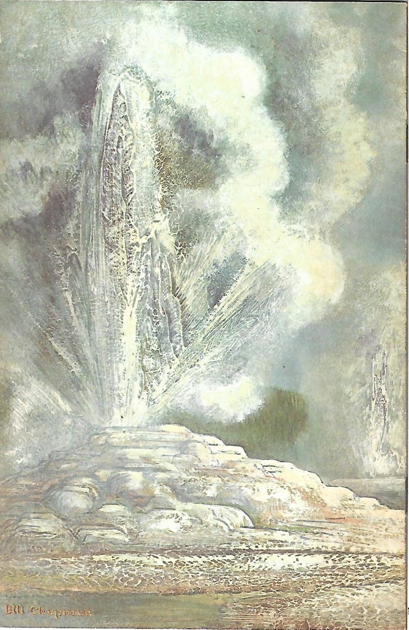 Bklt Bill Chapman Artwork FOUNTAIN PAINT POT NATURE TRAIL Yellowstone Nat’l Park