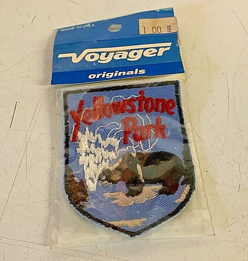 Vintage 1980’s Voyager Originals Emblem Souvenir Yellowstone Park Sew-On Patch