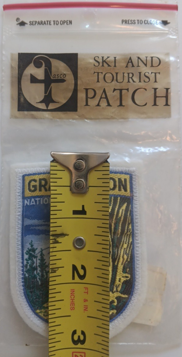 NWT Grand Teton National Park Fasco Ski And Tourist Sew On Shield Patch