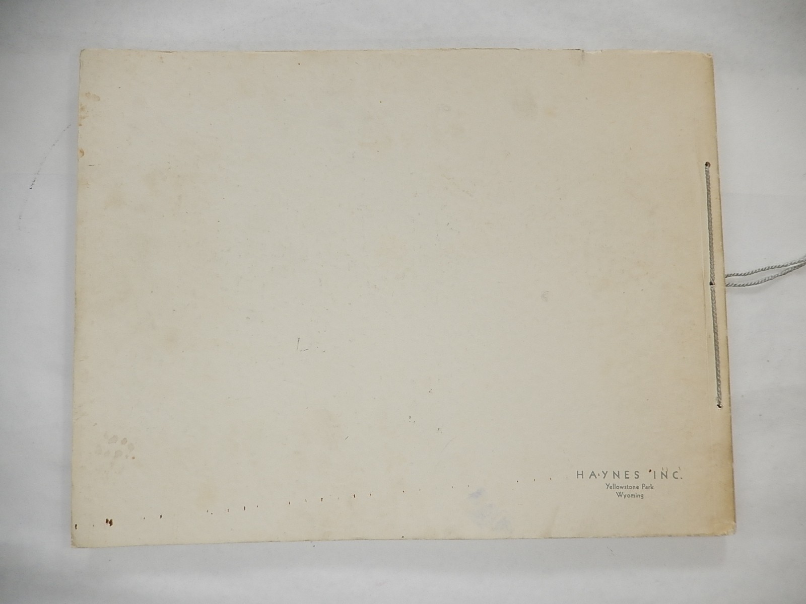 Souvenir Book: Yellowstone National Park by Haynes Inc., circa 1940, 24 13×10 P.