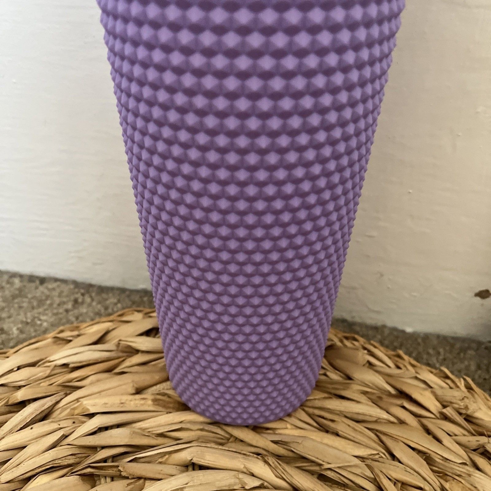Yellowstone National Park Tumbler 16 Fl oz Purple Textured Sustainable w/straw