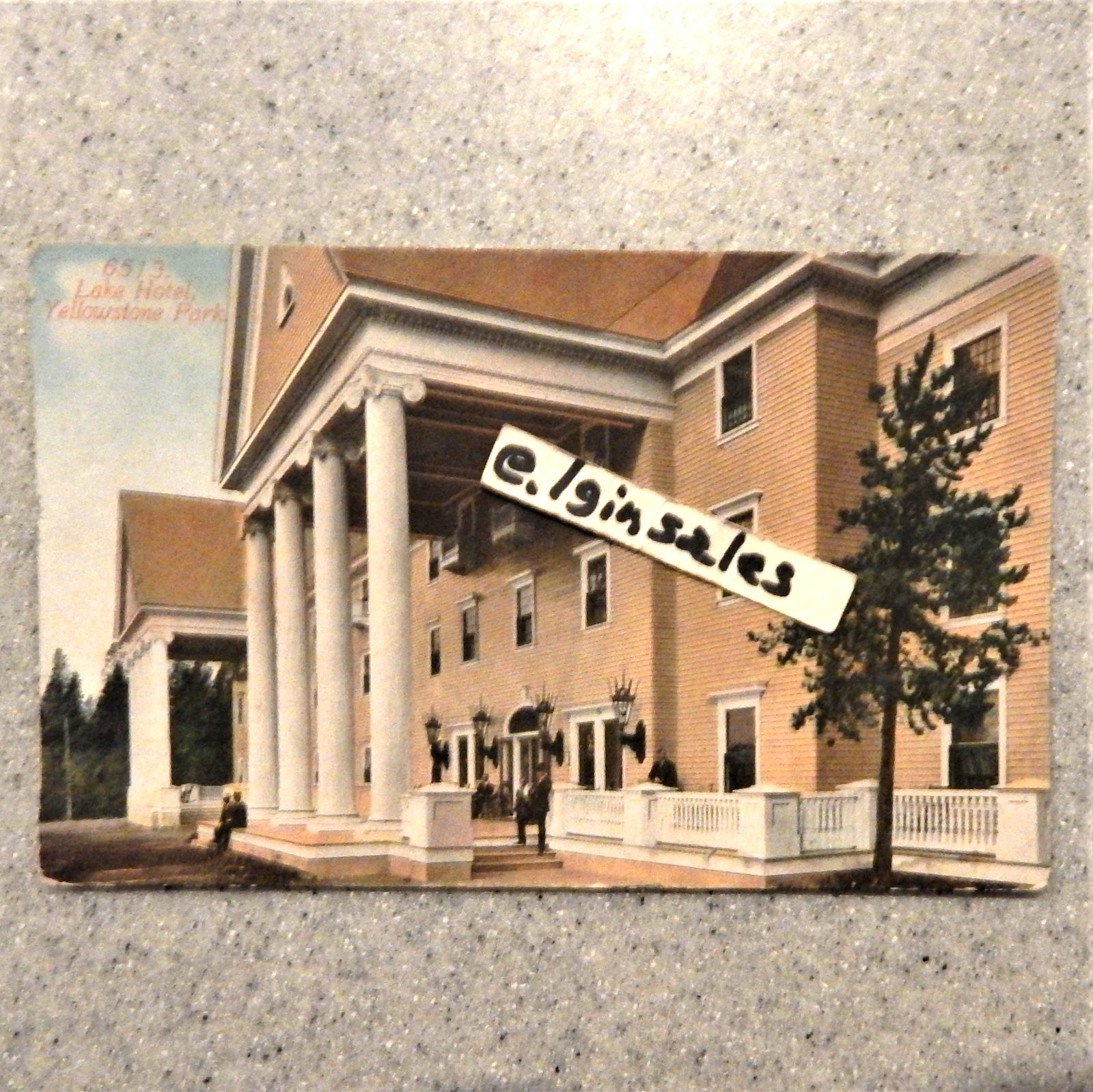 Lake Hotel Colorized Postcard Yellowstone National Park – Circa 1915
