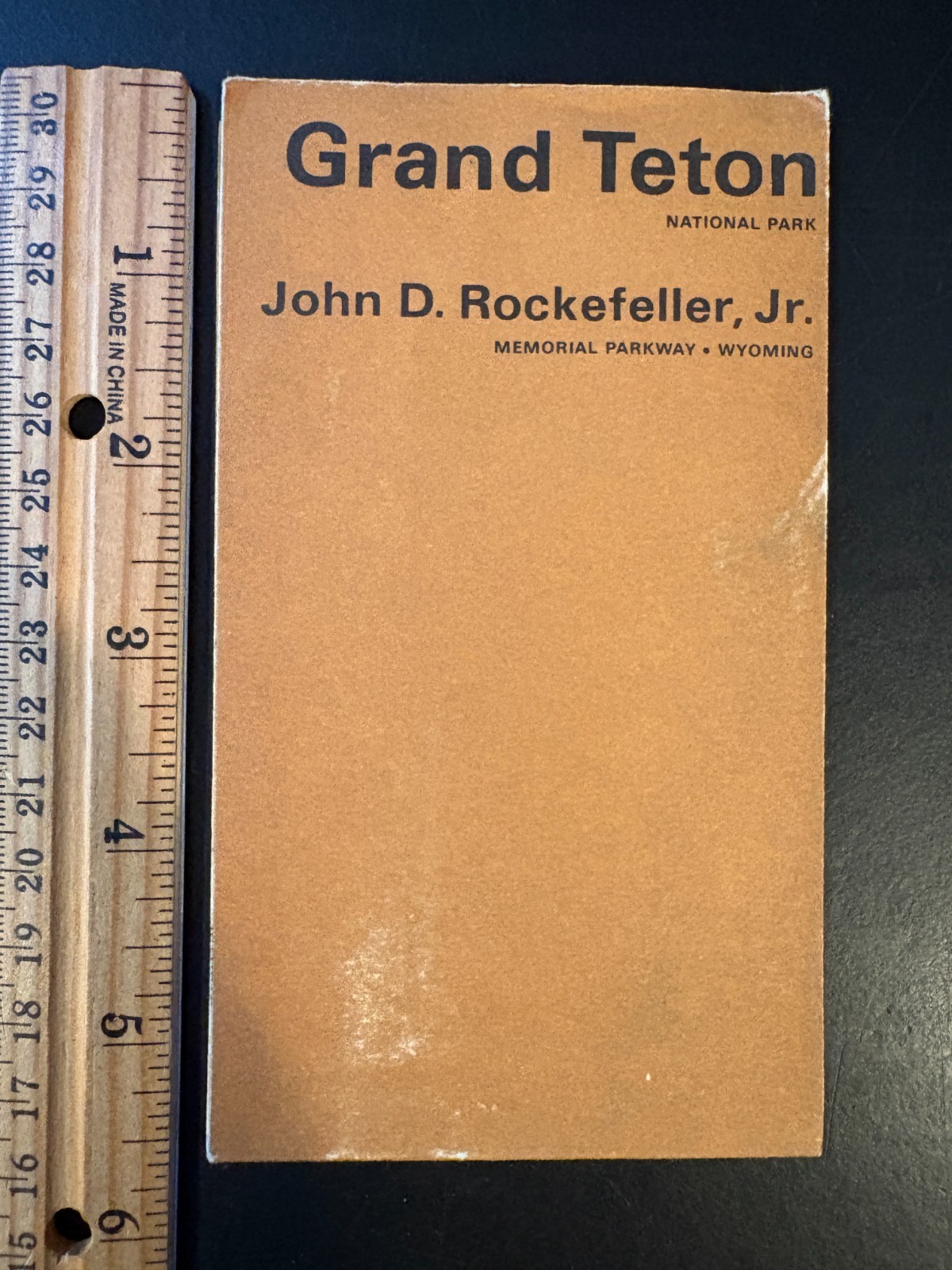 Grand Teton National Park Wyoming – Fold Out Brochure Map Ephemera 1970’s