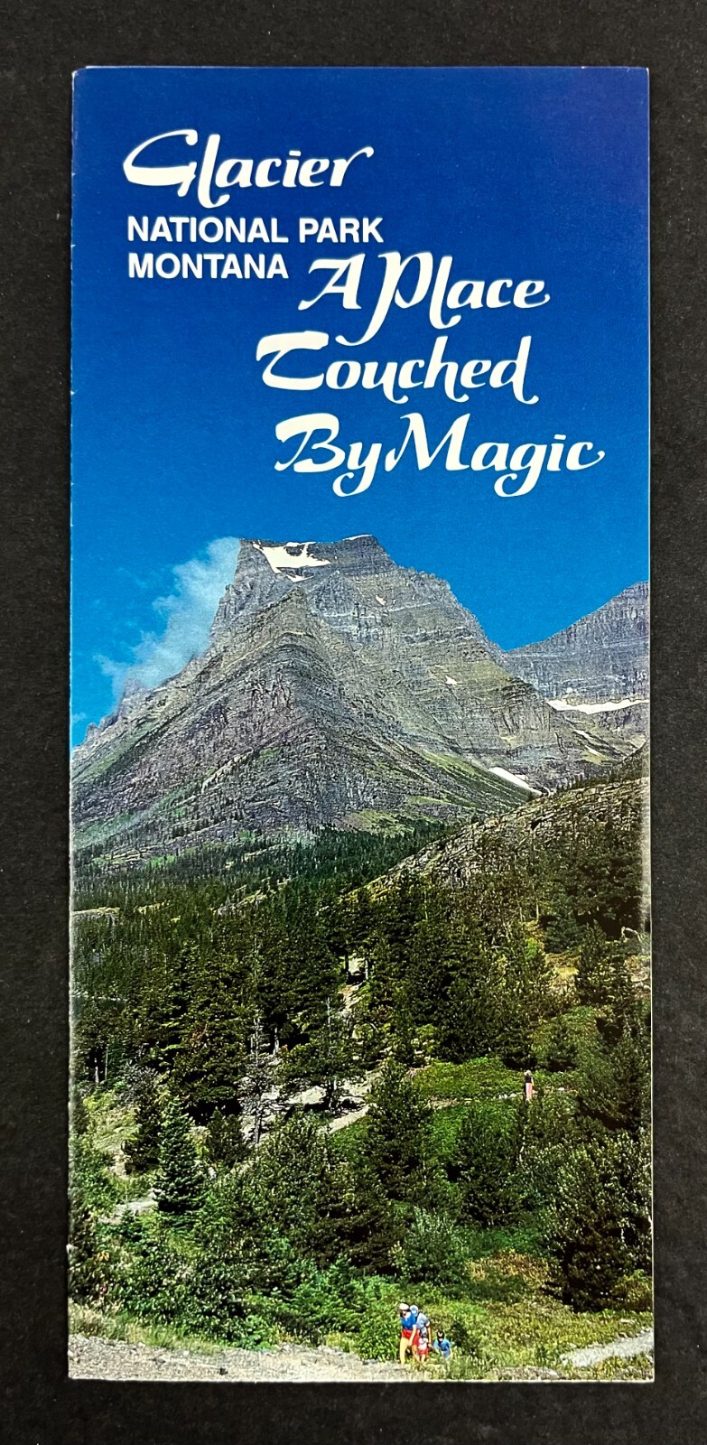 1985 Glacier National Park Montana Recreation Lodge Vintage Travel Map Brochure