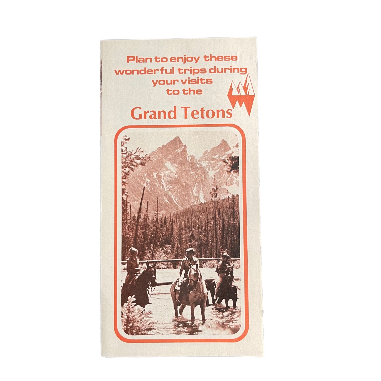 Vintage Grand Tetons Lodge Company Printed in USA Moran WY Pamphlet Brochure
