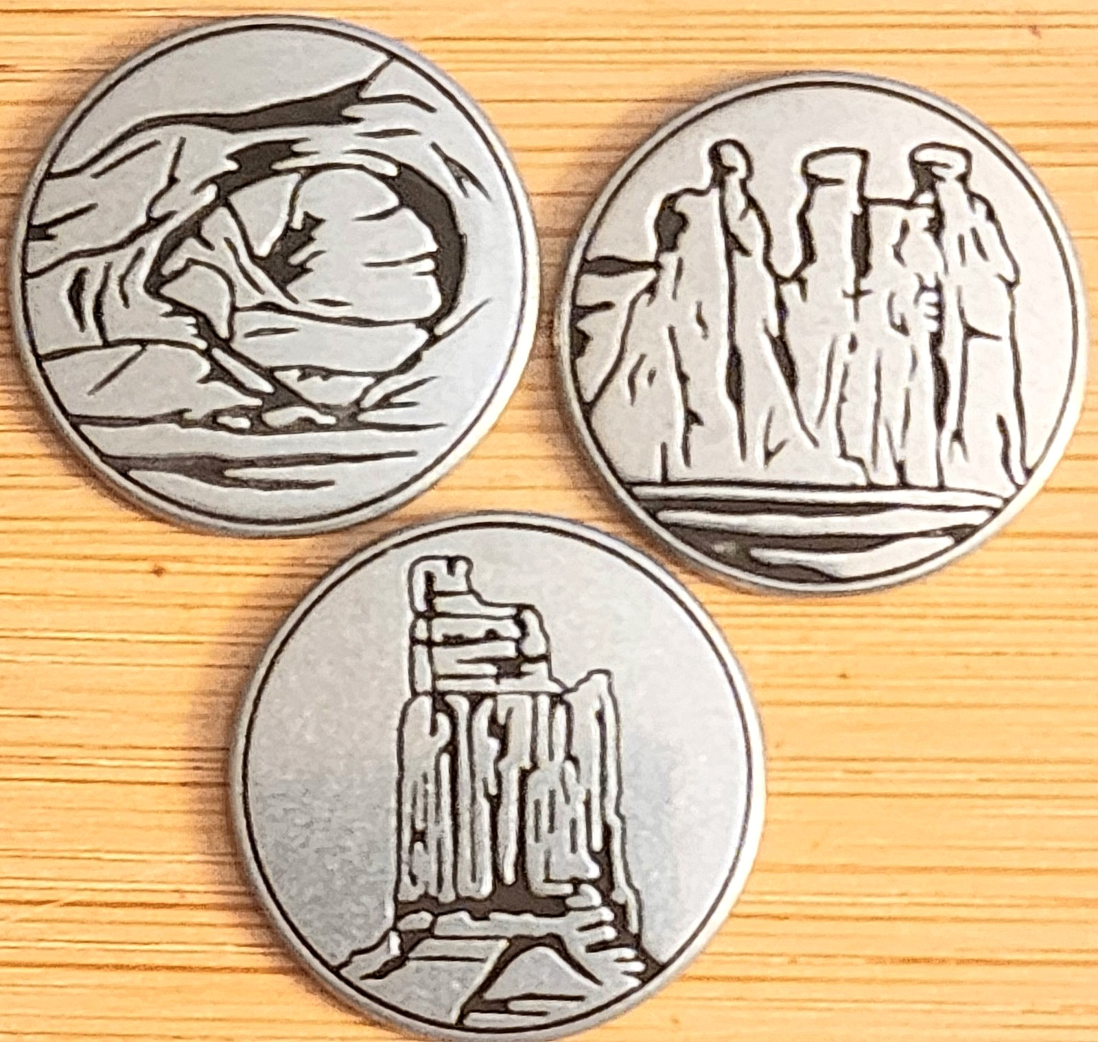 NEW RELEASE – 3 TOKEN SET- ARCHES / CANYONLANDS NATIONAL PARKS – UTAH