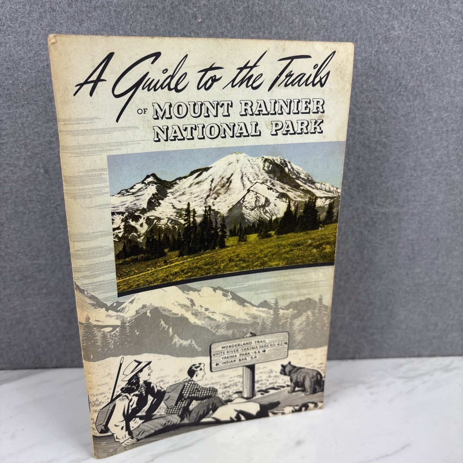 A Guide To The Trails Of Mount Rainier National Park Booklet 1960 Weldon & Potts