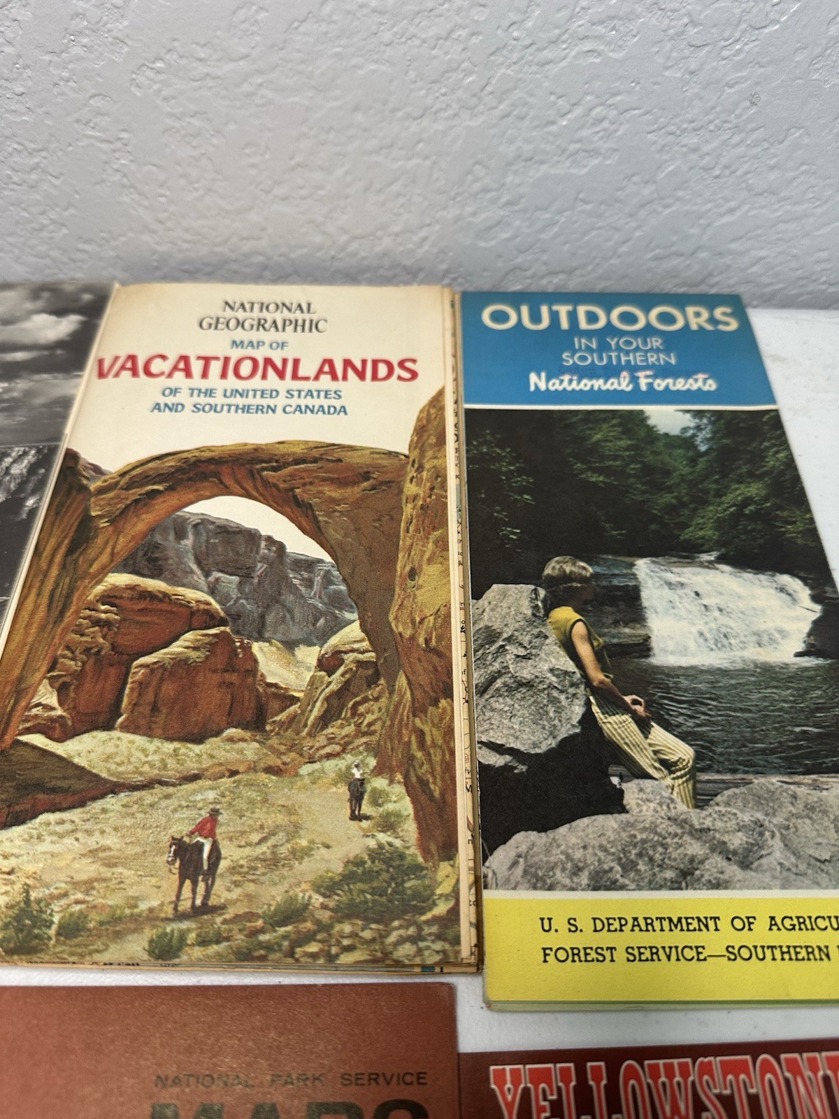 NATIONAL PARKS BROCHURES 1960’s-70’s Yellowstone National Forrest’s Lot Of 19