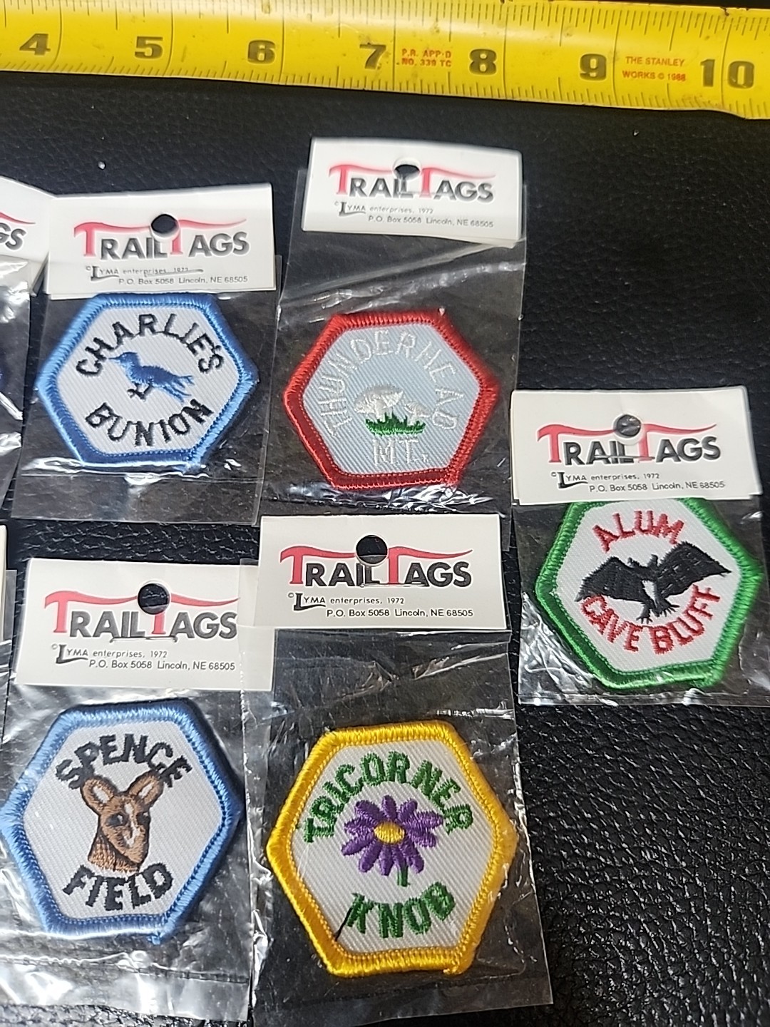 9 Trail Tag Patches Smokey Mtns