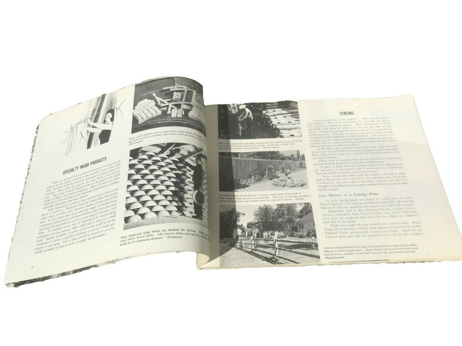 Vtg Booklet 1960s Special Forest Products for Profit US Dept of Agriculture – A2