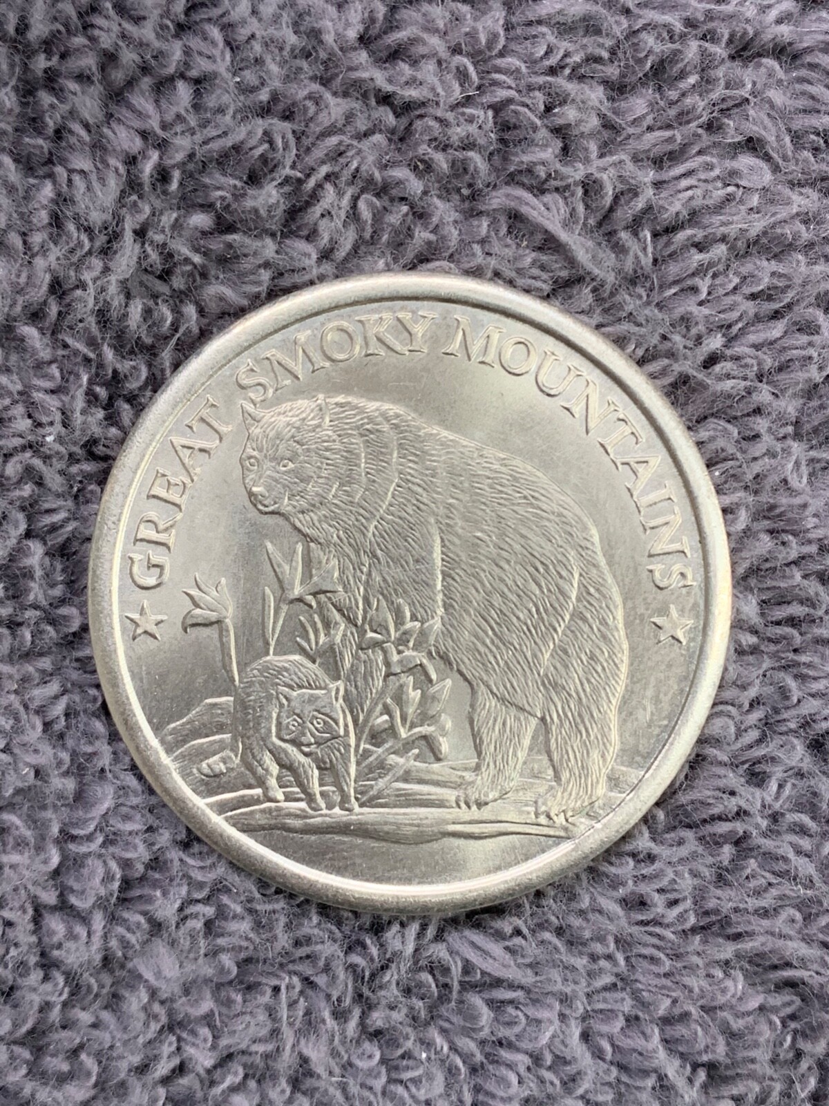 GREAT SMOKY MOUNTAINS TENNESSEE ~ The Volunteer State 1796 Black Bear Coin