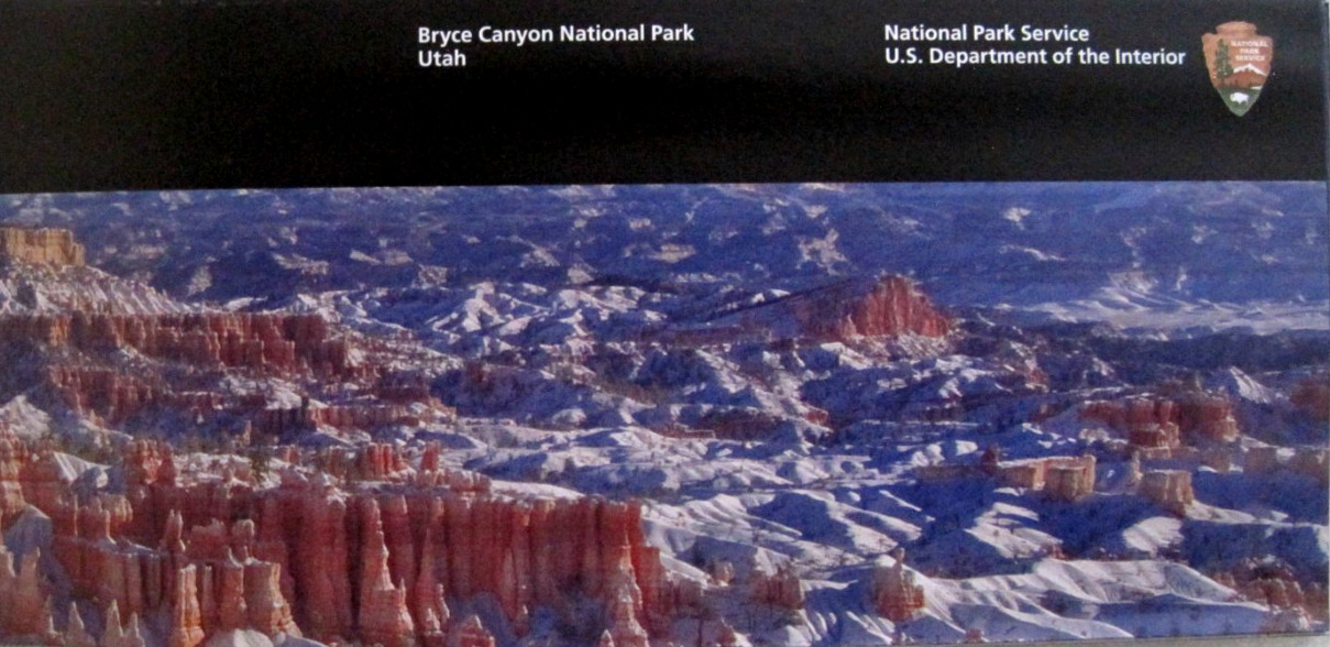 Bryce Canyon National Park Utah National Park Service Unigrid Brochure Map
