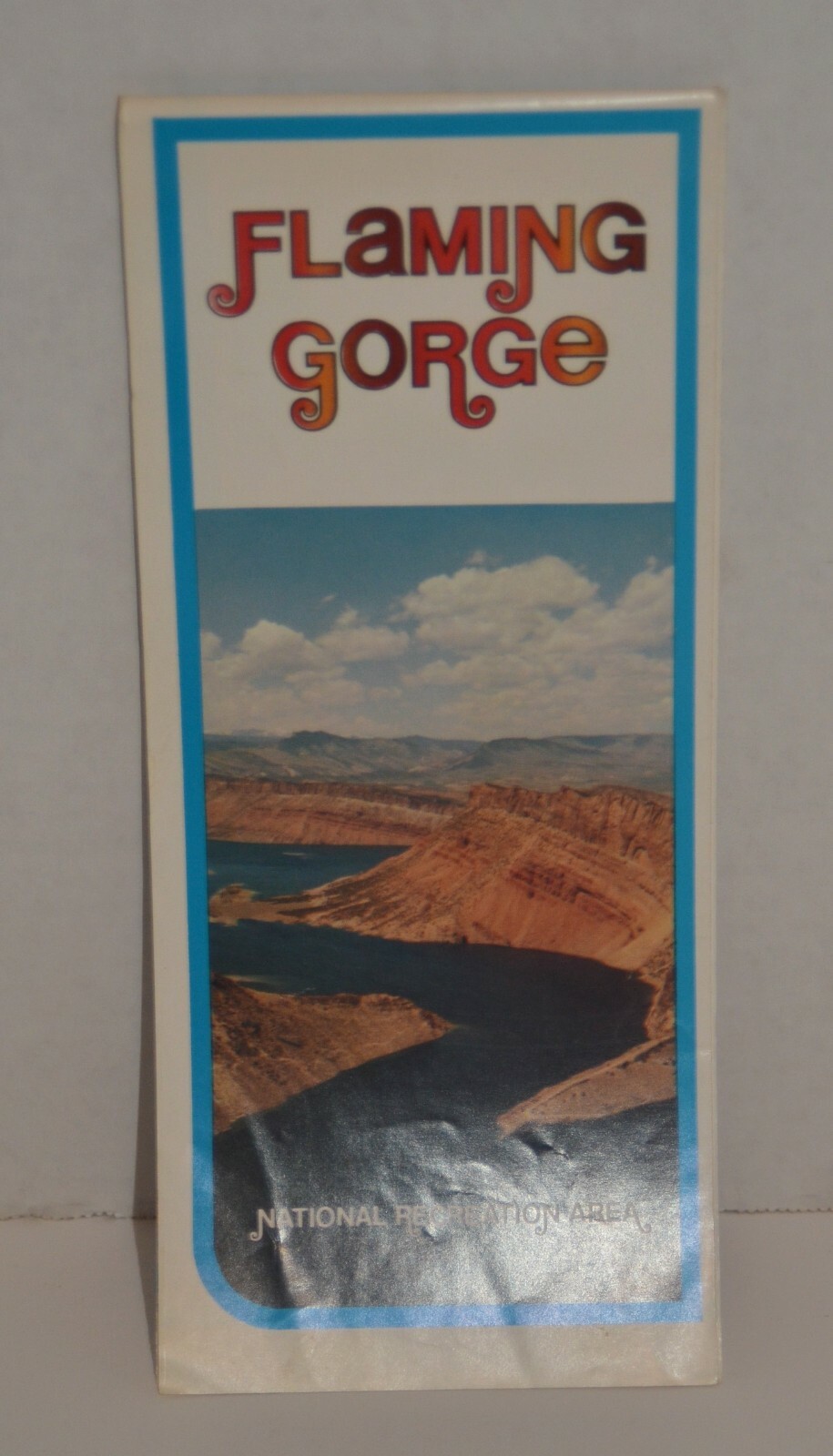 Vtg 1974 Flaming Gorge With Large Map Brochure