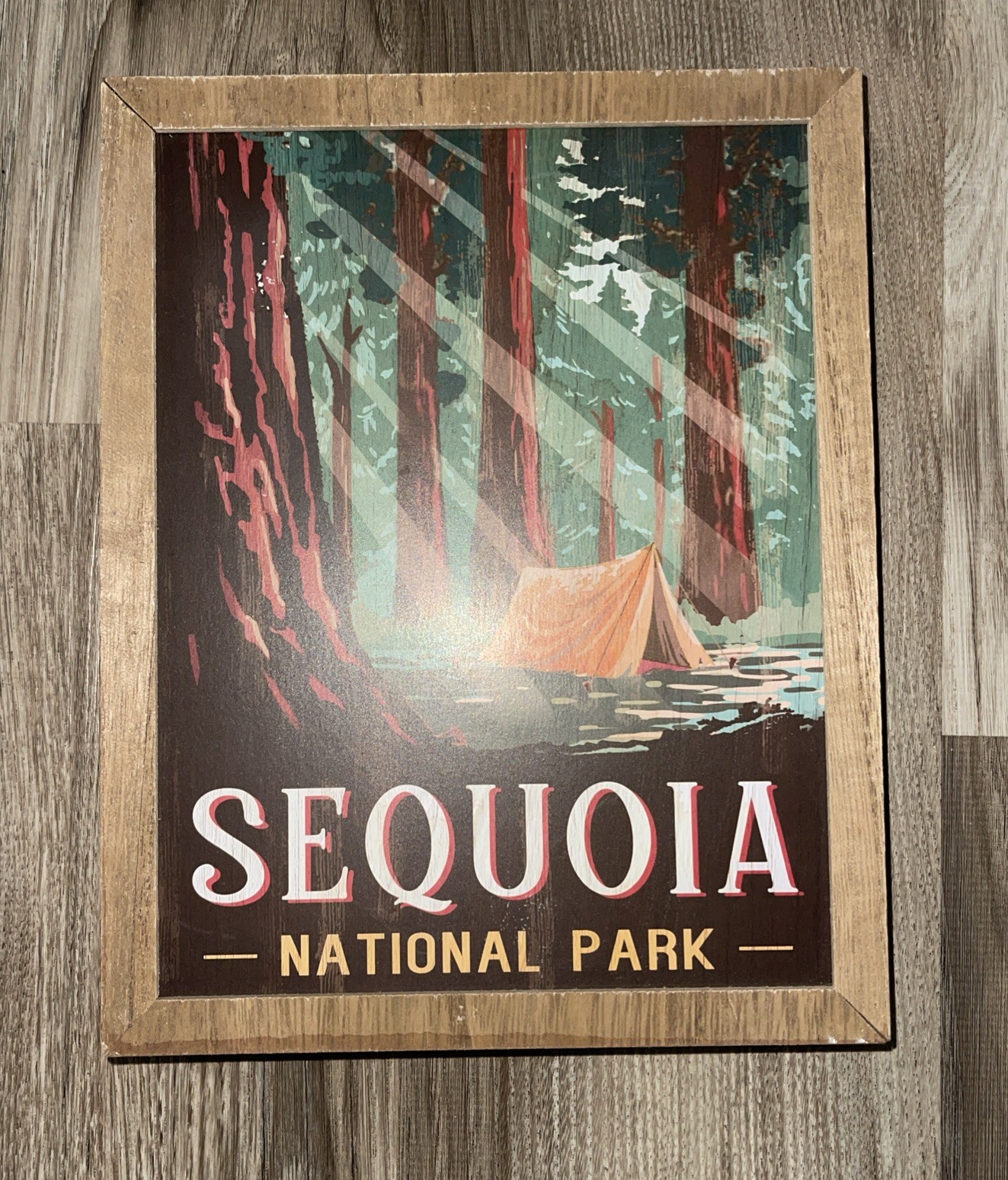 NATIONAL PARKS WALL ART – Sequoia NATIONAL PARK used