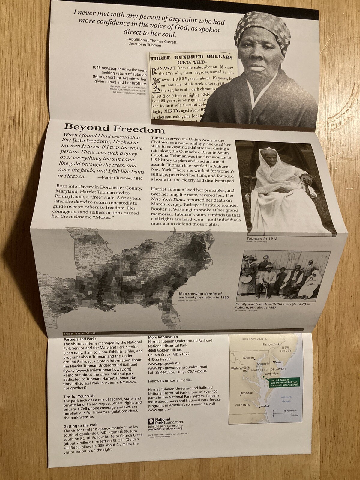 Harriet Tubman Underground Railroad National Historical Park NPS Unigrid