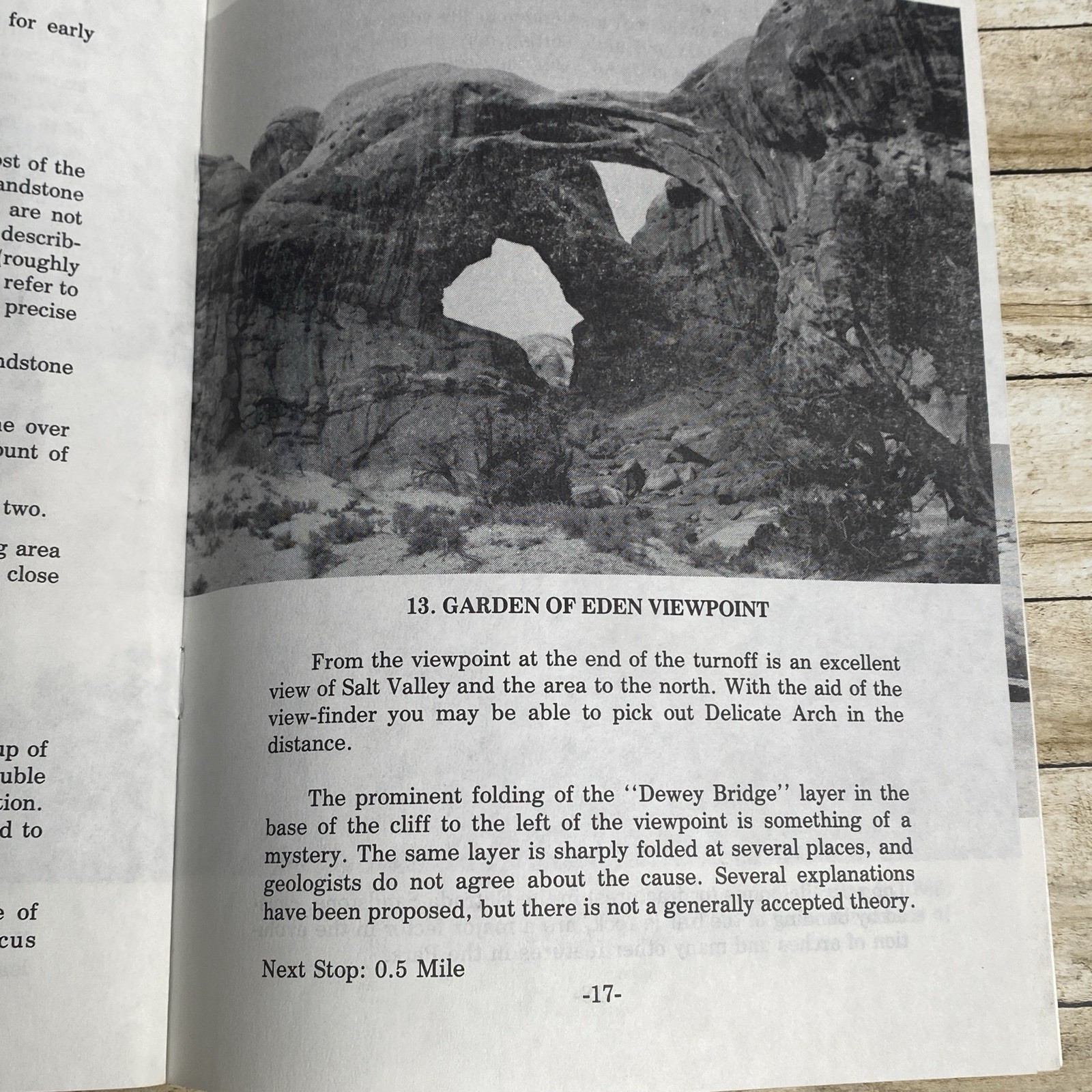 Vintage 1960s ARCHES National Park Utah Auto Tour Vintage Travel Booklet Guide