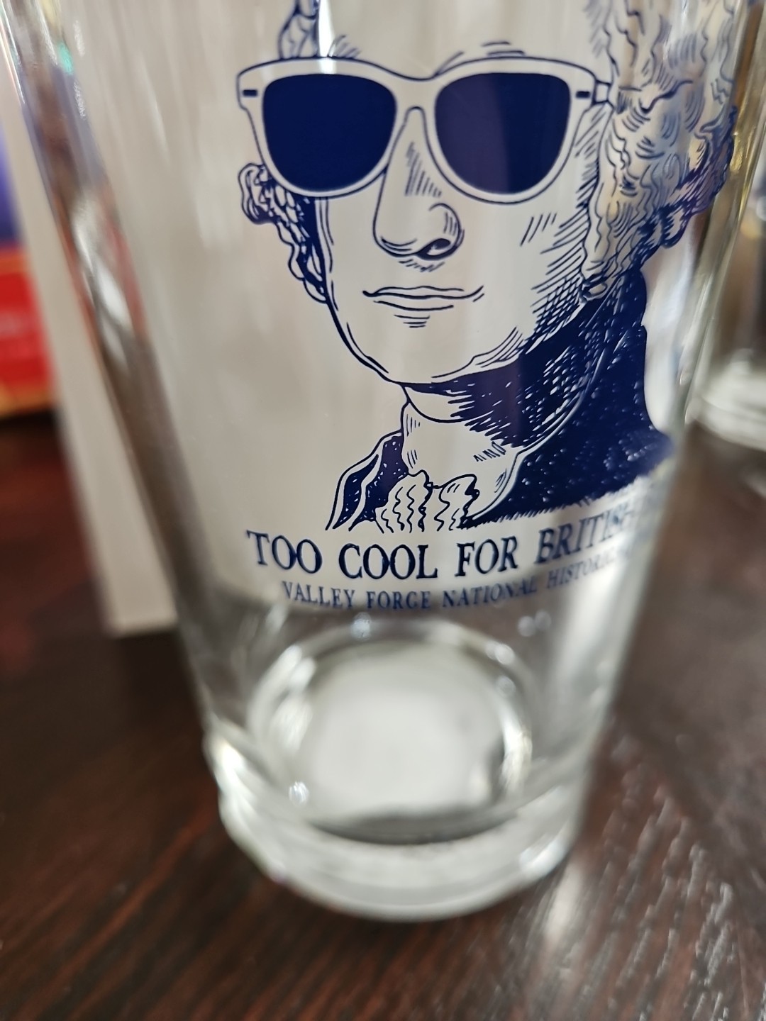 Valley Forge National Park 250 Years of Freedom Glass Too Cool for British Blue