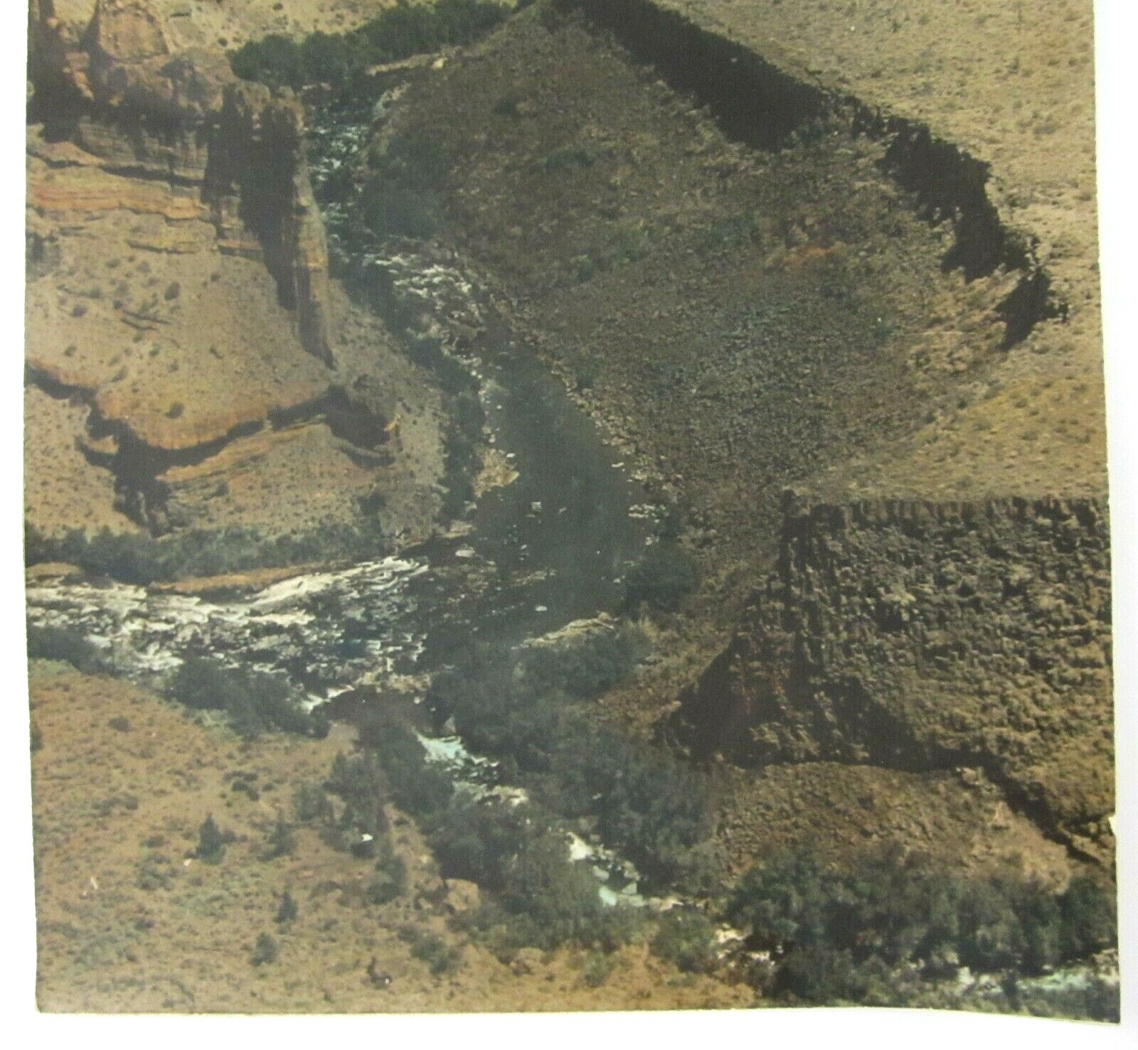 Vintage Grand Canyon AZ Photo Hand Colored National Park 8″ X 13″ Original 1930s