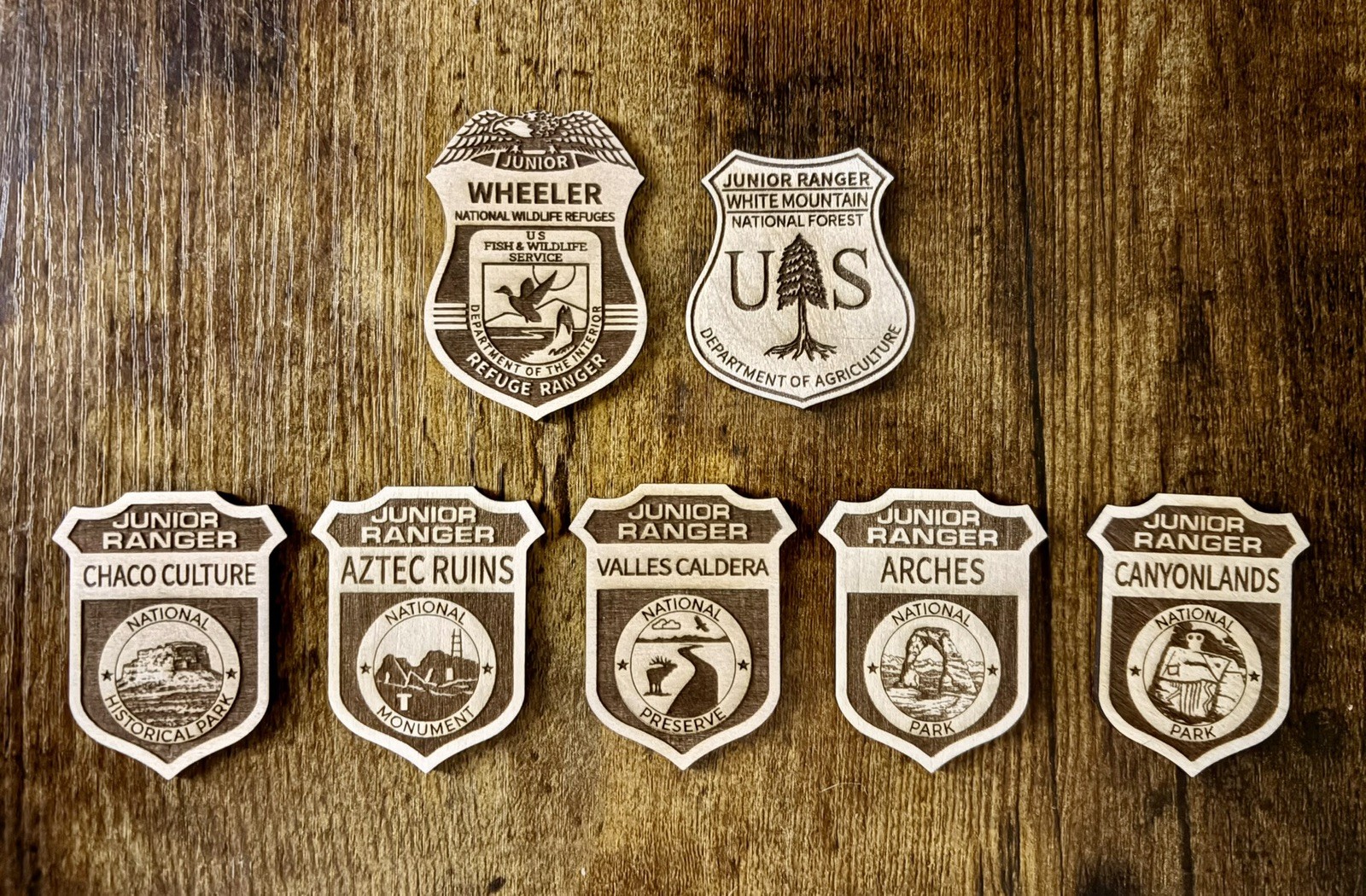 All National Park Service Junior Ranger Badges – Sold Individually