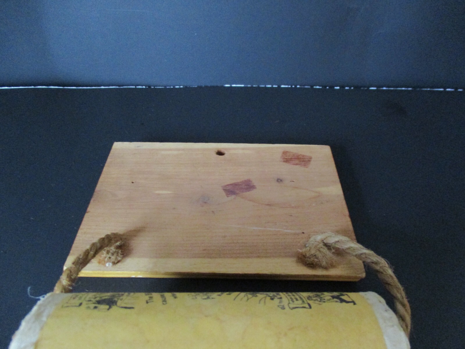 Vintage Souvenir Wood Toilet Paper Holder Great Smoky Mountains Tennessee N.C.