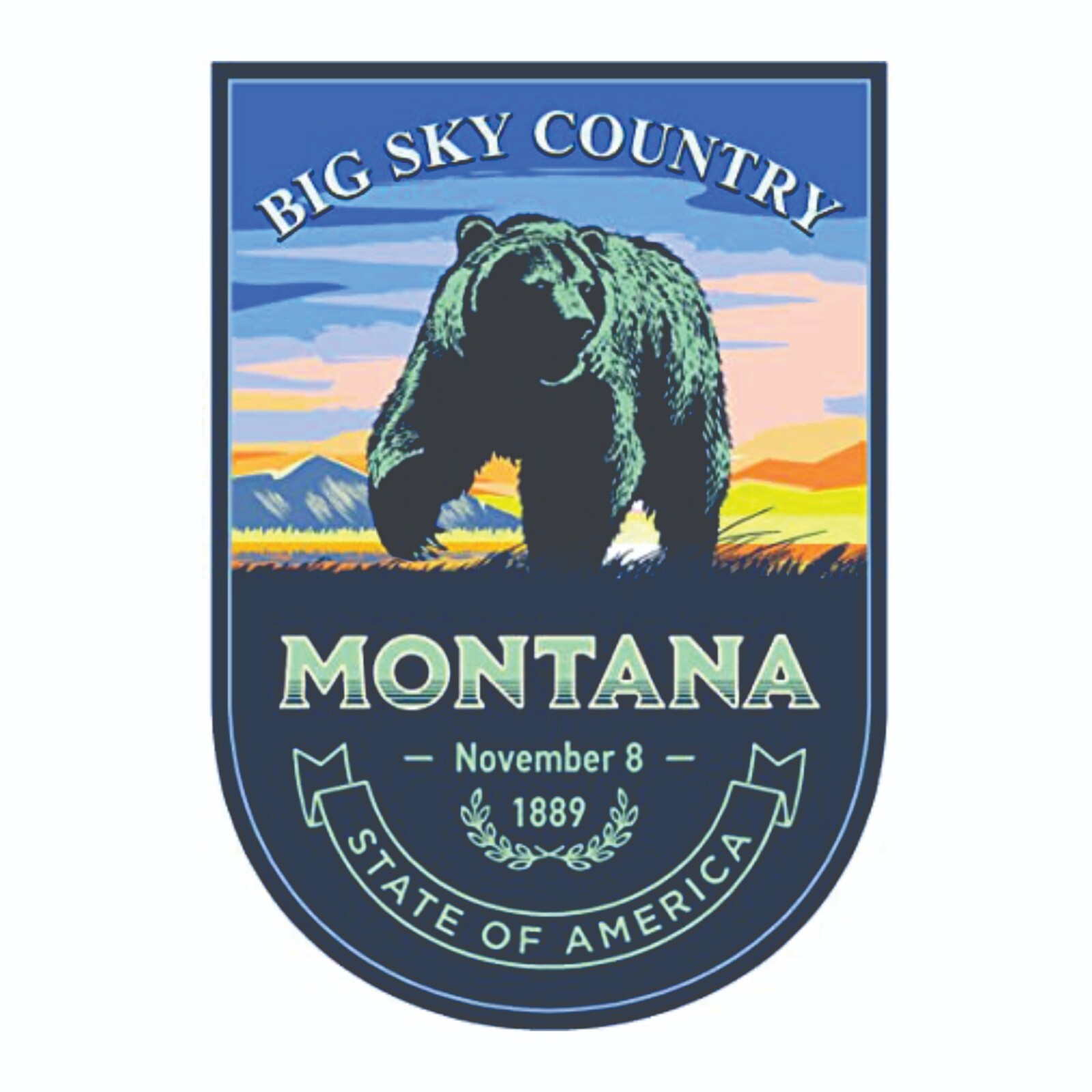 Big Sky Country Montana Decal Bumper Sticker