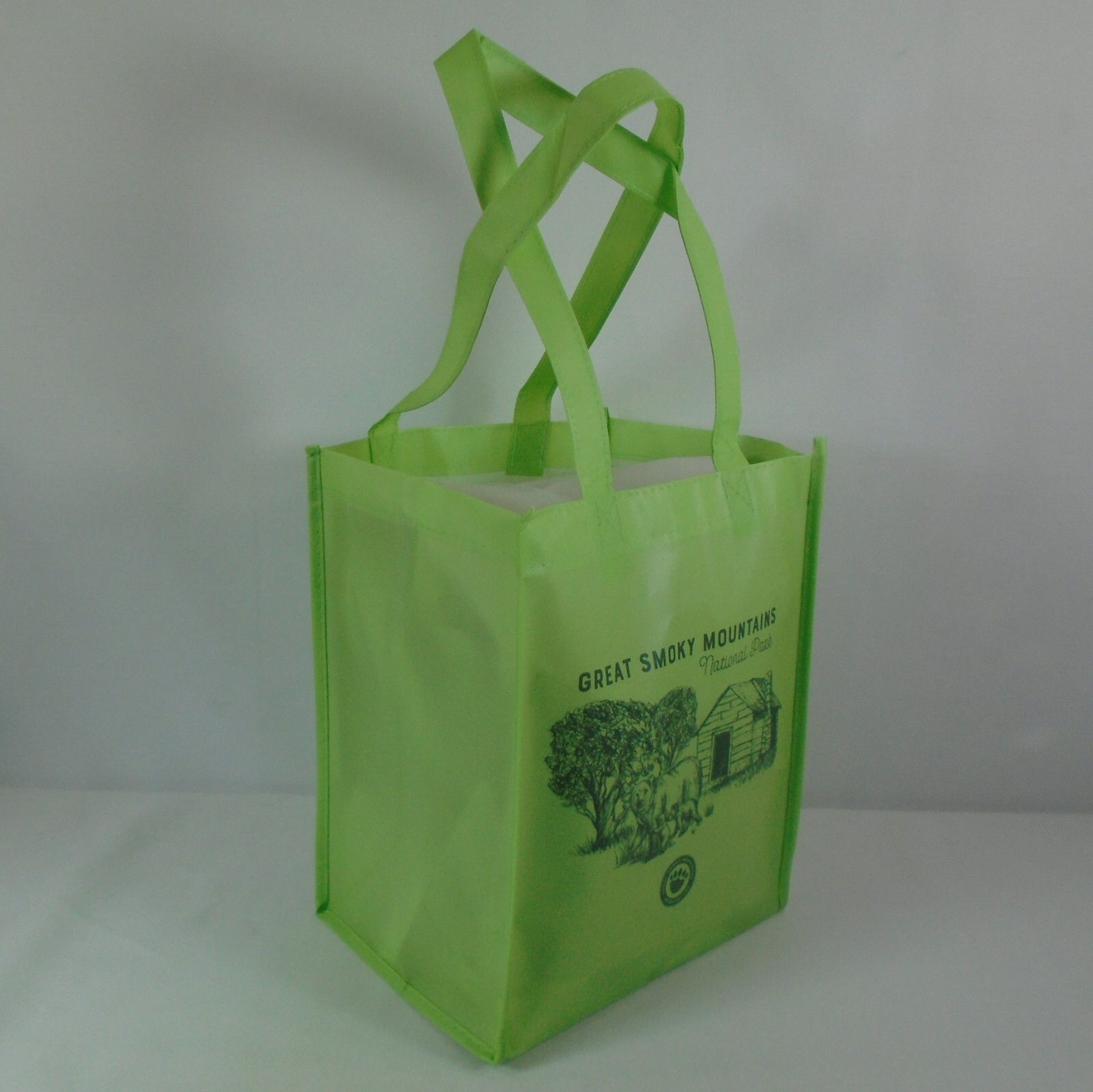 Great Smoky Mountains National Park Green Small Tote Bag GSM Association