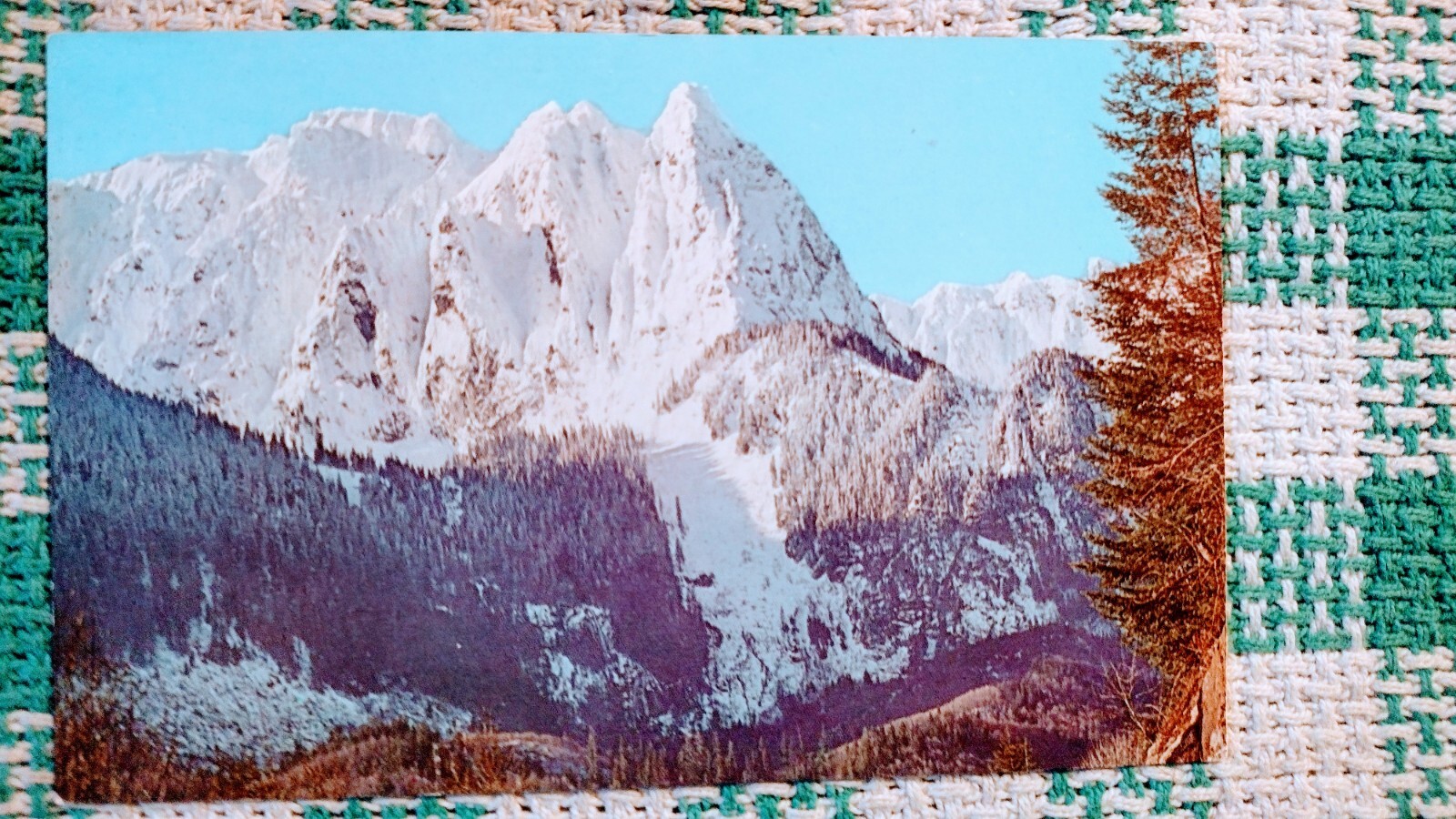 VINTAGE POST CARD MOUNT INDEX STEVENS PASS HIGHWAY WASHINGTON