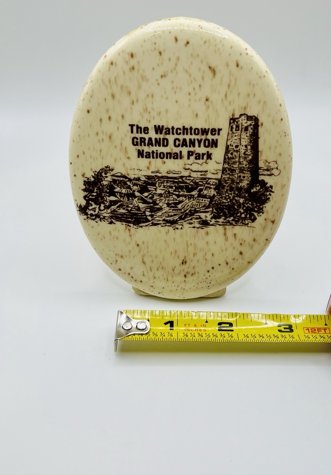 Vintage Grand Canyon Watchtower Black Hills China Souvenir Plate USA Decor