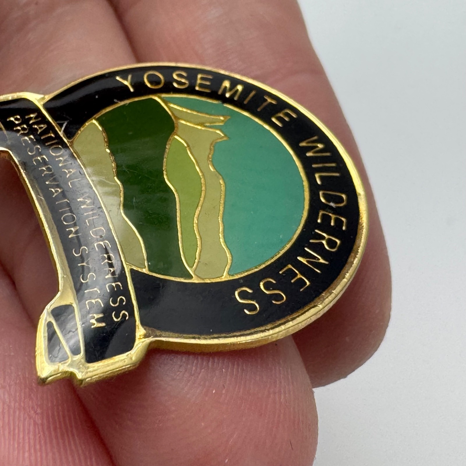Yosemite Wilderness National Wilderness System Lapel Pin Souvenir Travel Vintage
