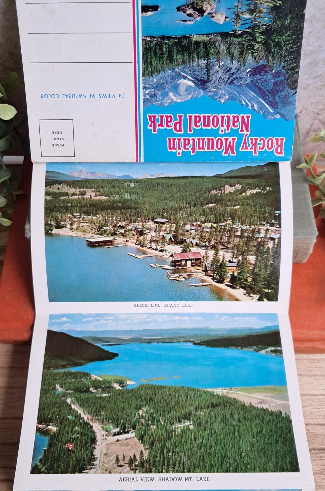Rocky Mountain National Park 14-View Fold-Out Postcard Folder, 1957